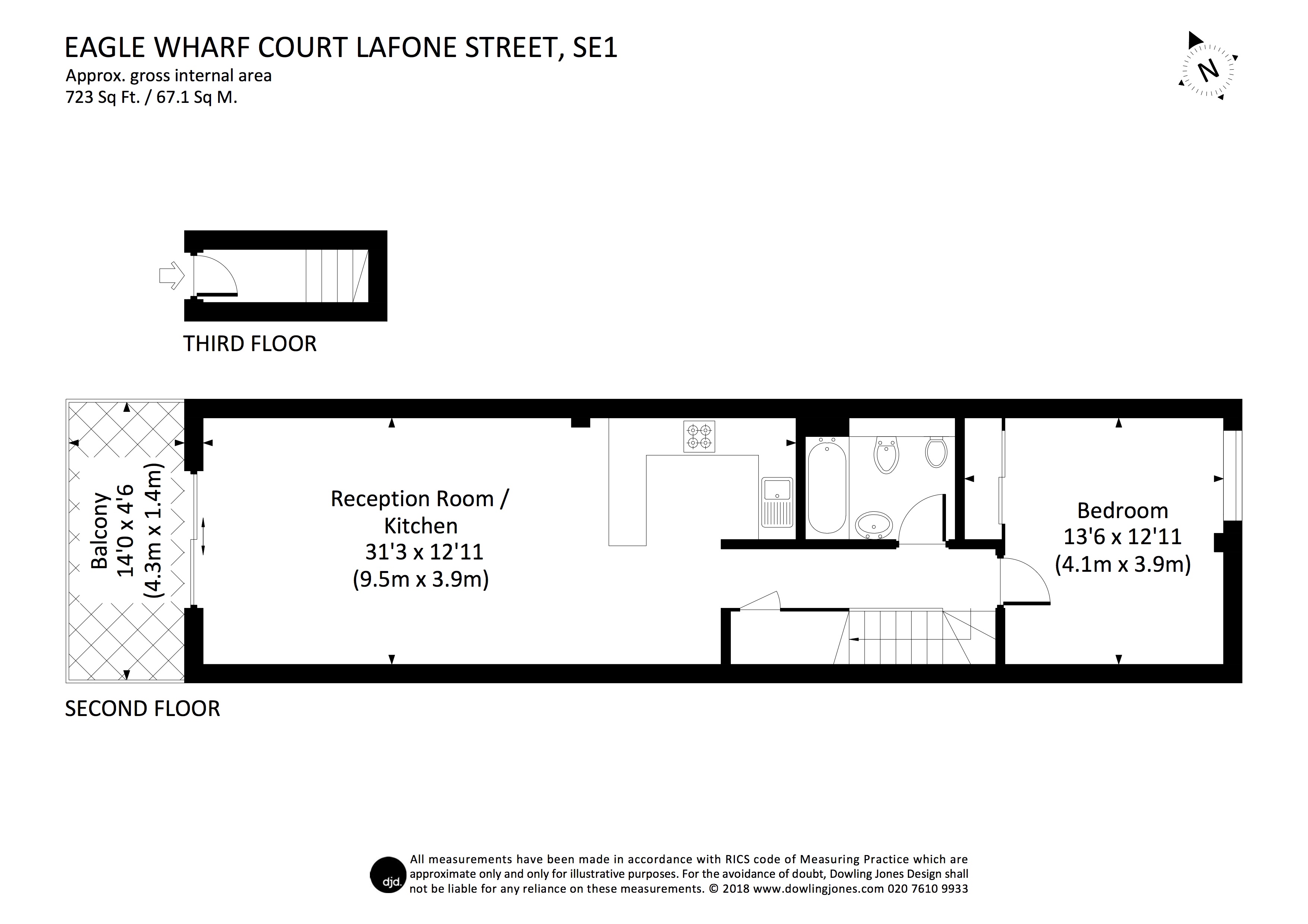 1 Bedrooms Flat to rent in Eagle Wharf Court, Lafone Street, London SE1