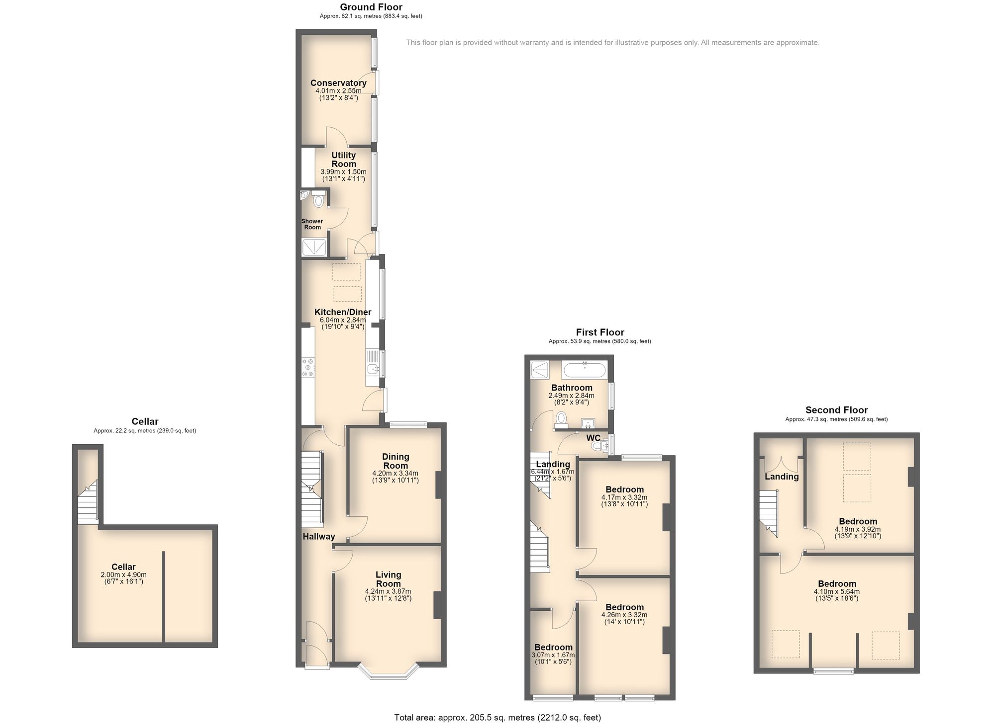 90 Sandford Grove Road, Sheffield floorplan
