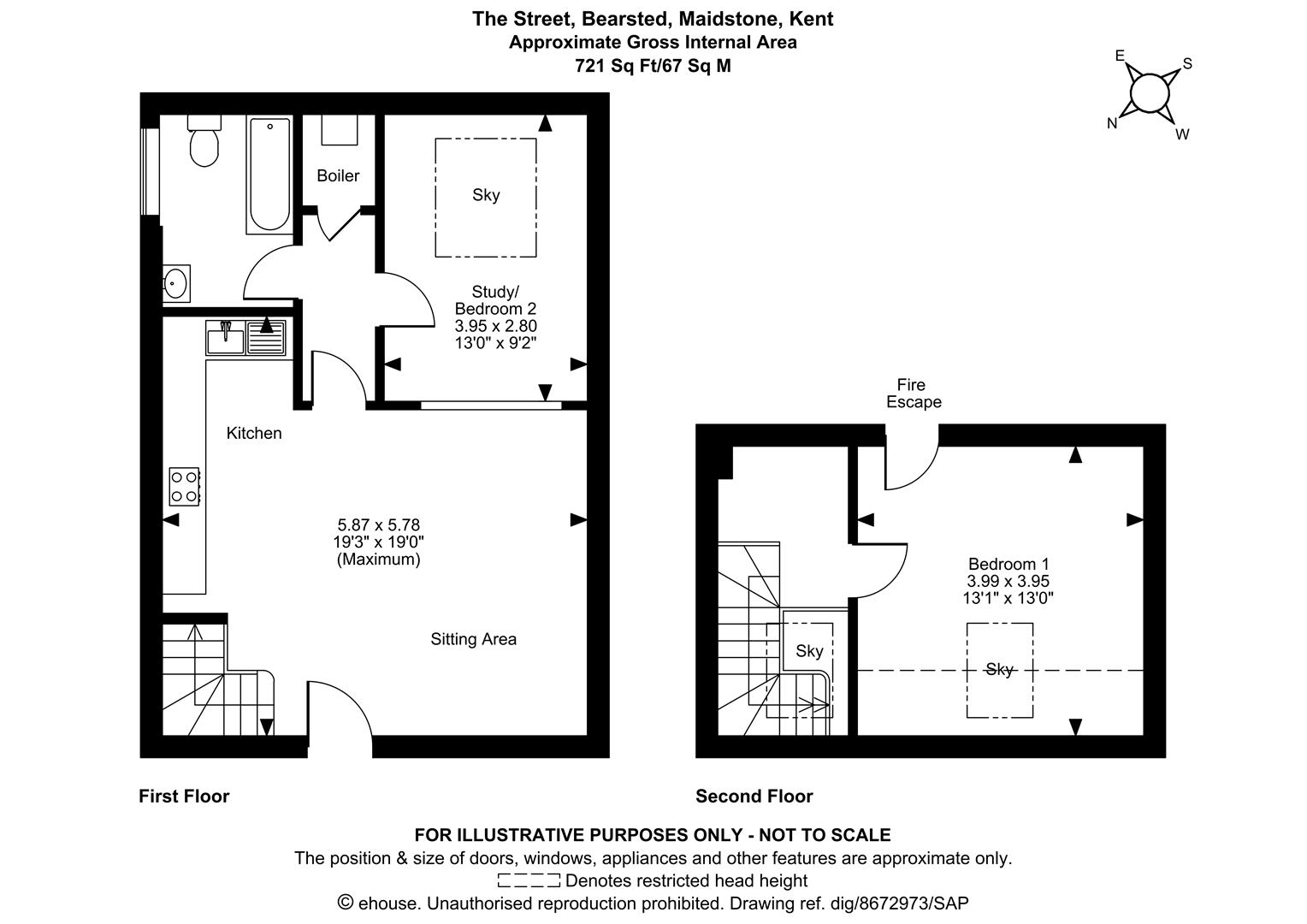 6 The Old Corn Stores, The Street, Maidstone floorplan