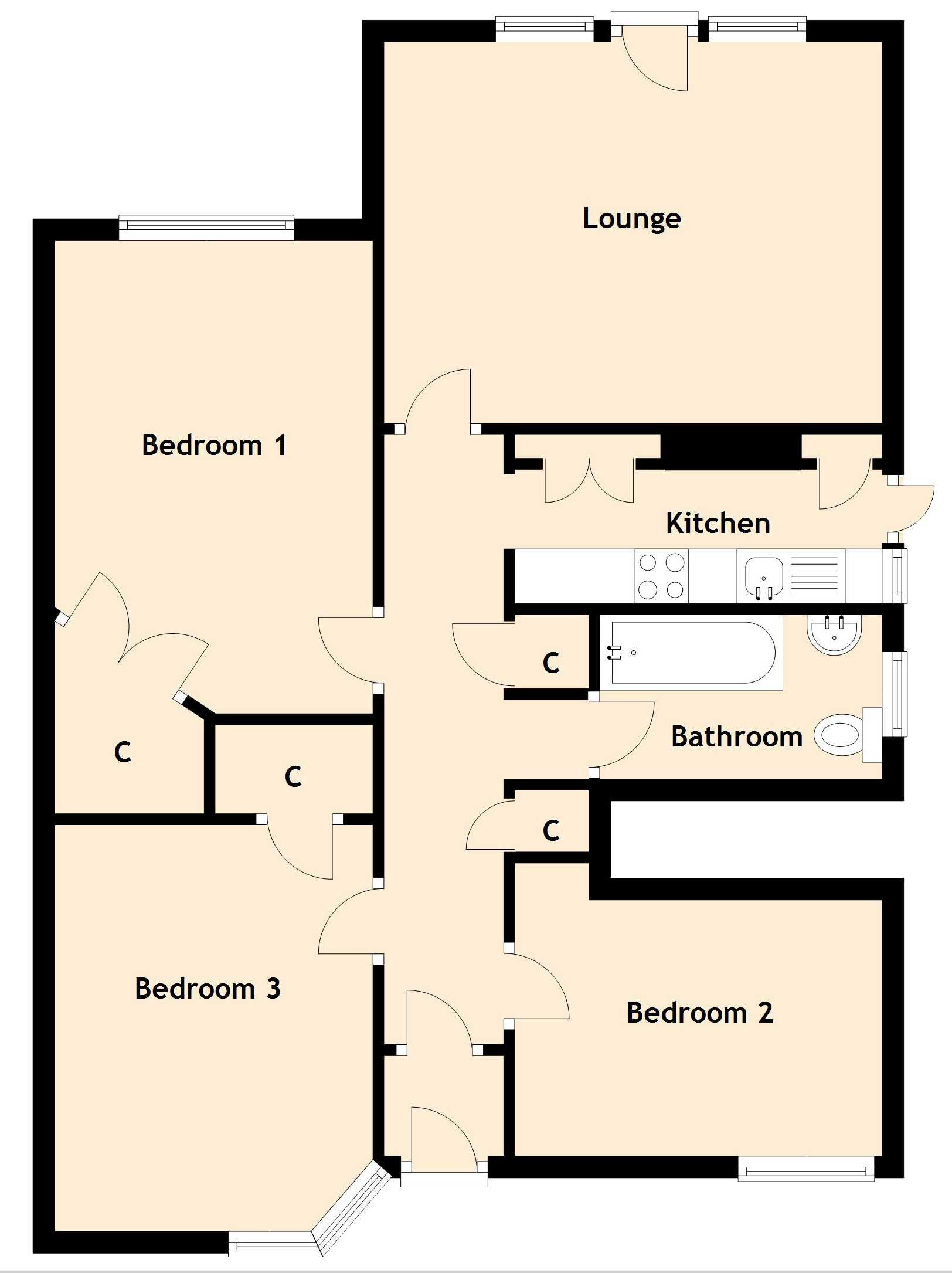 3 Bedrooms Flat for sale in Northfield Farm Avenue, Northfield, Edinburgh EH8