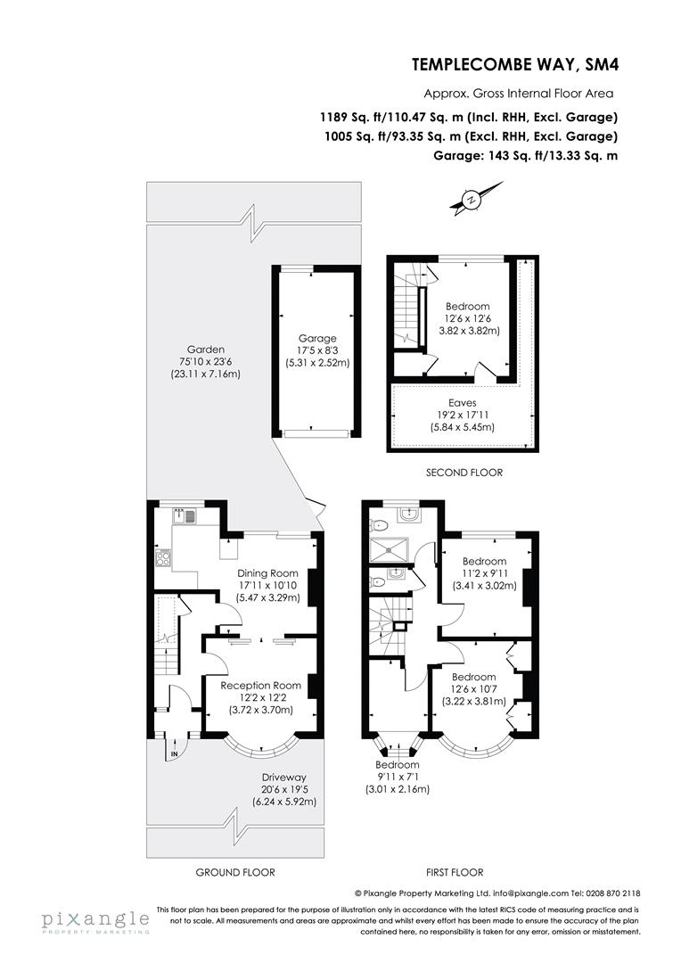 34, Templecombe Way, Morden floorplan