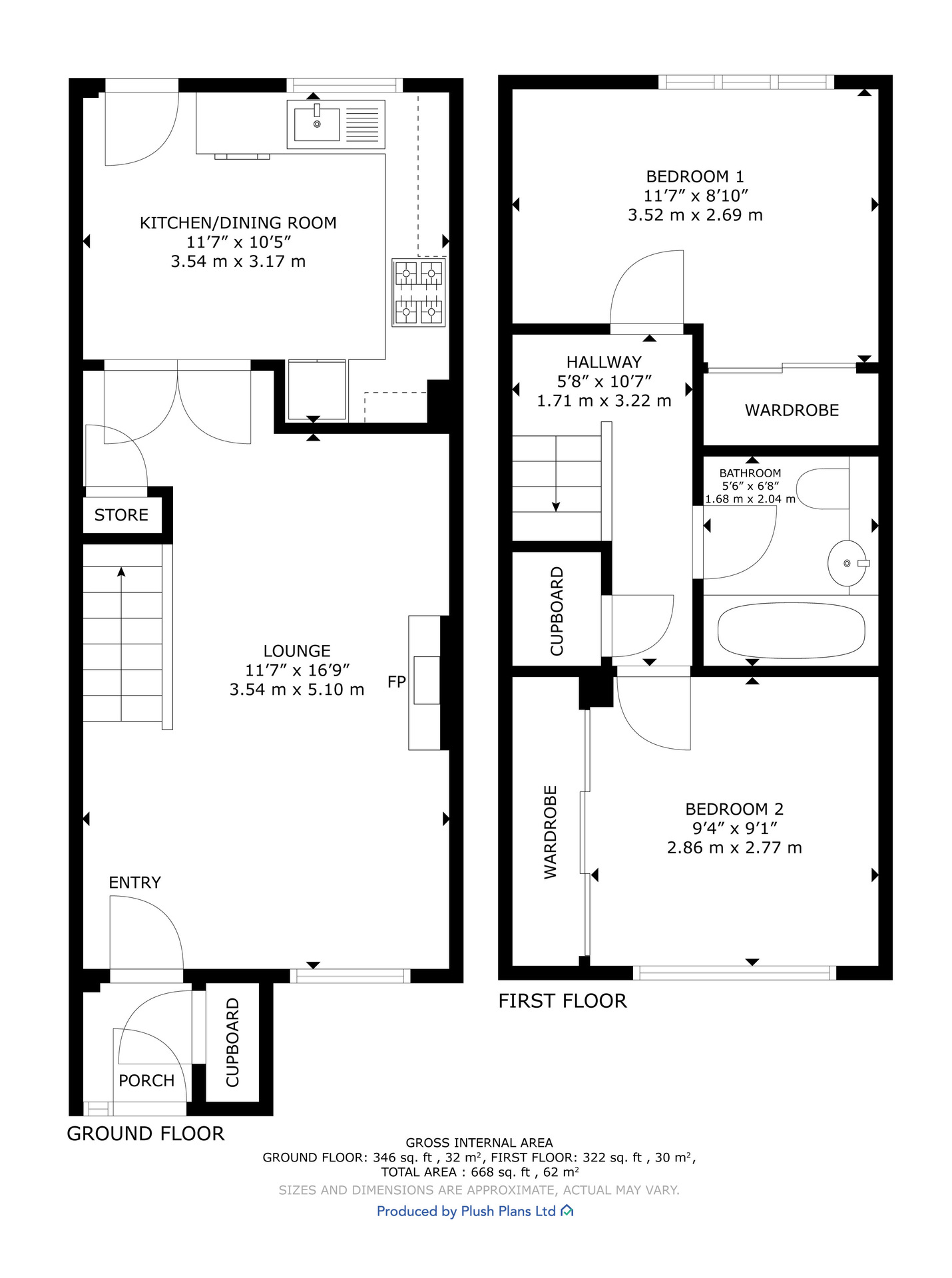 104 Wraes View, Glasgow floorplan