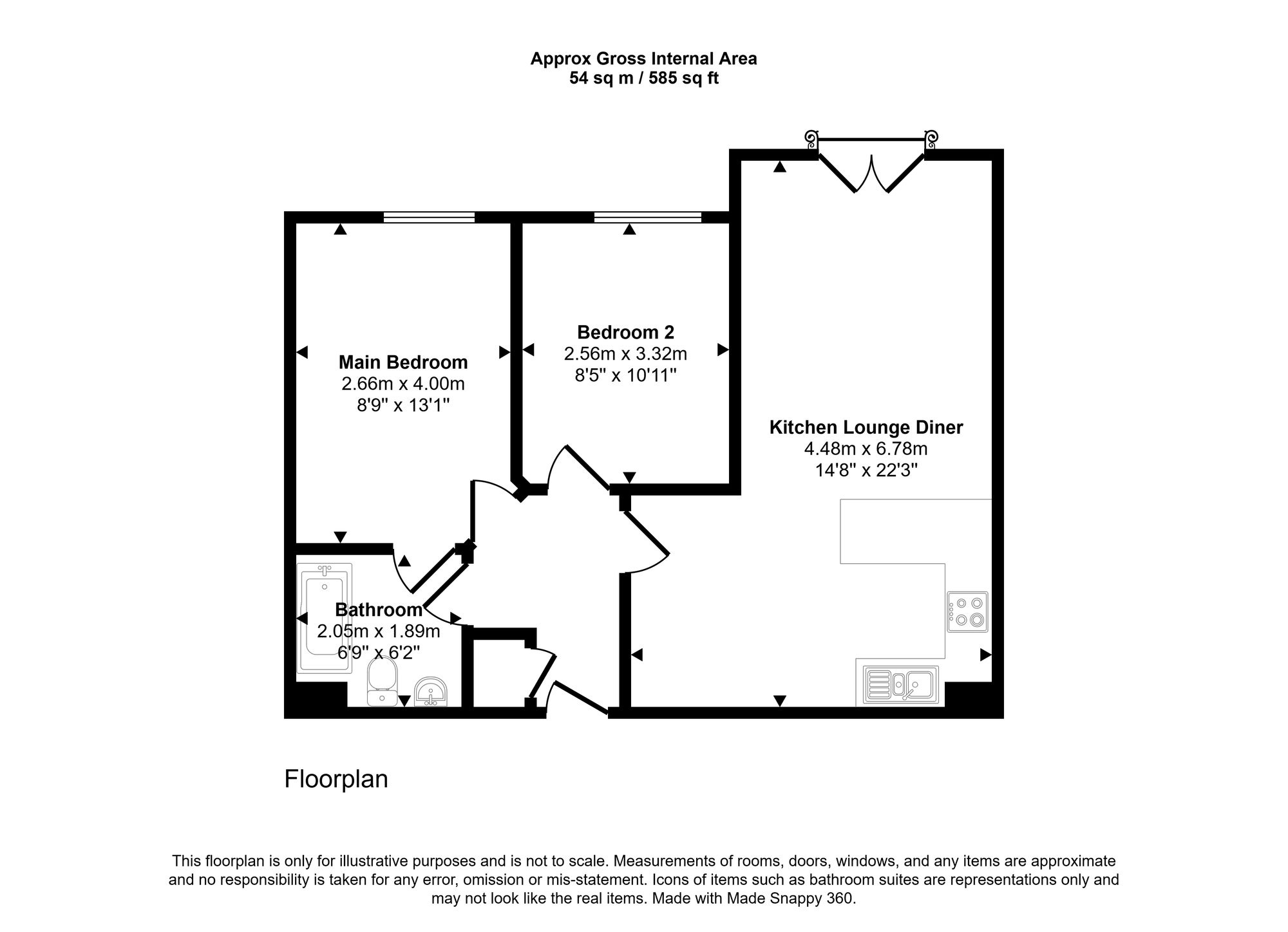 Apt 28, Millside Heritage Way, Wigan floorplan