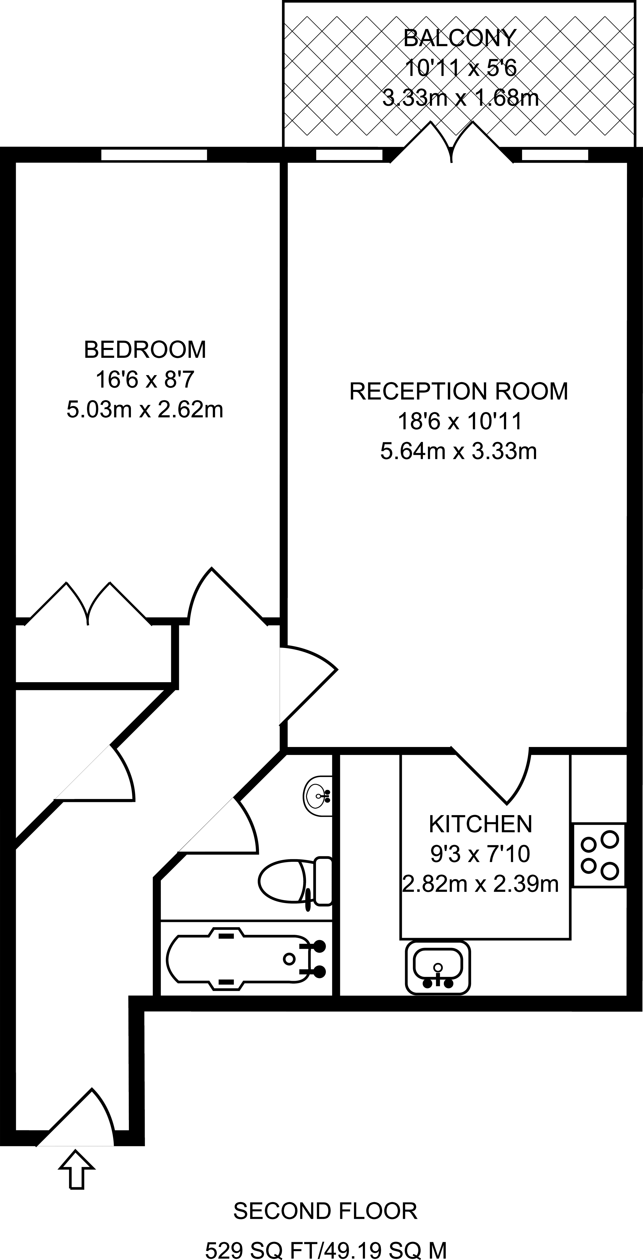 1 Bedrooms Flat to rent in Victory Place, Limehouse E14