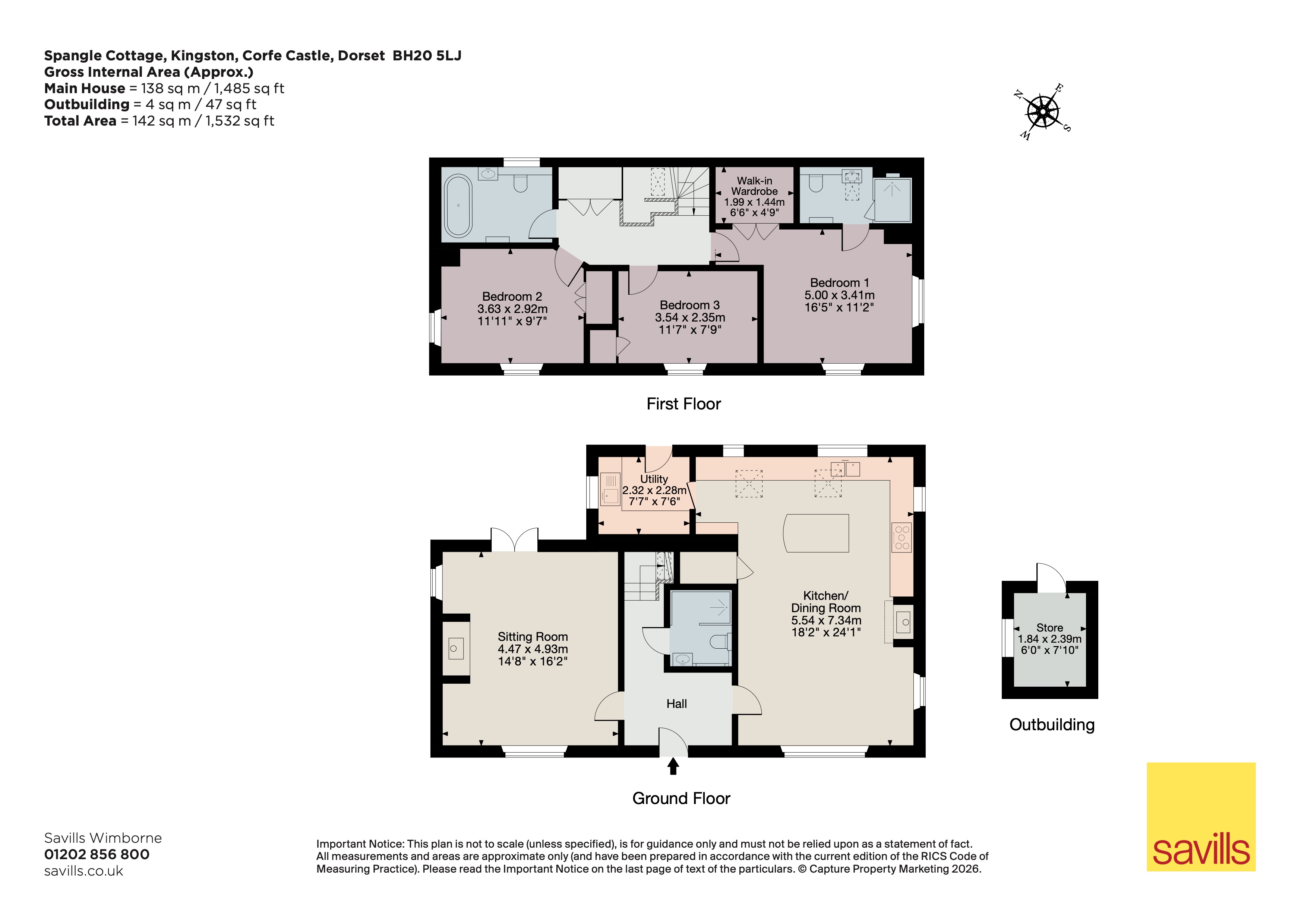 Spangle Cottage,, The Lane, Corfe Castle floorplan