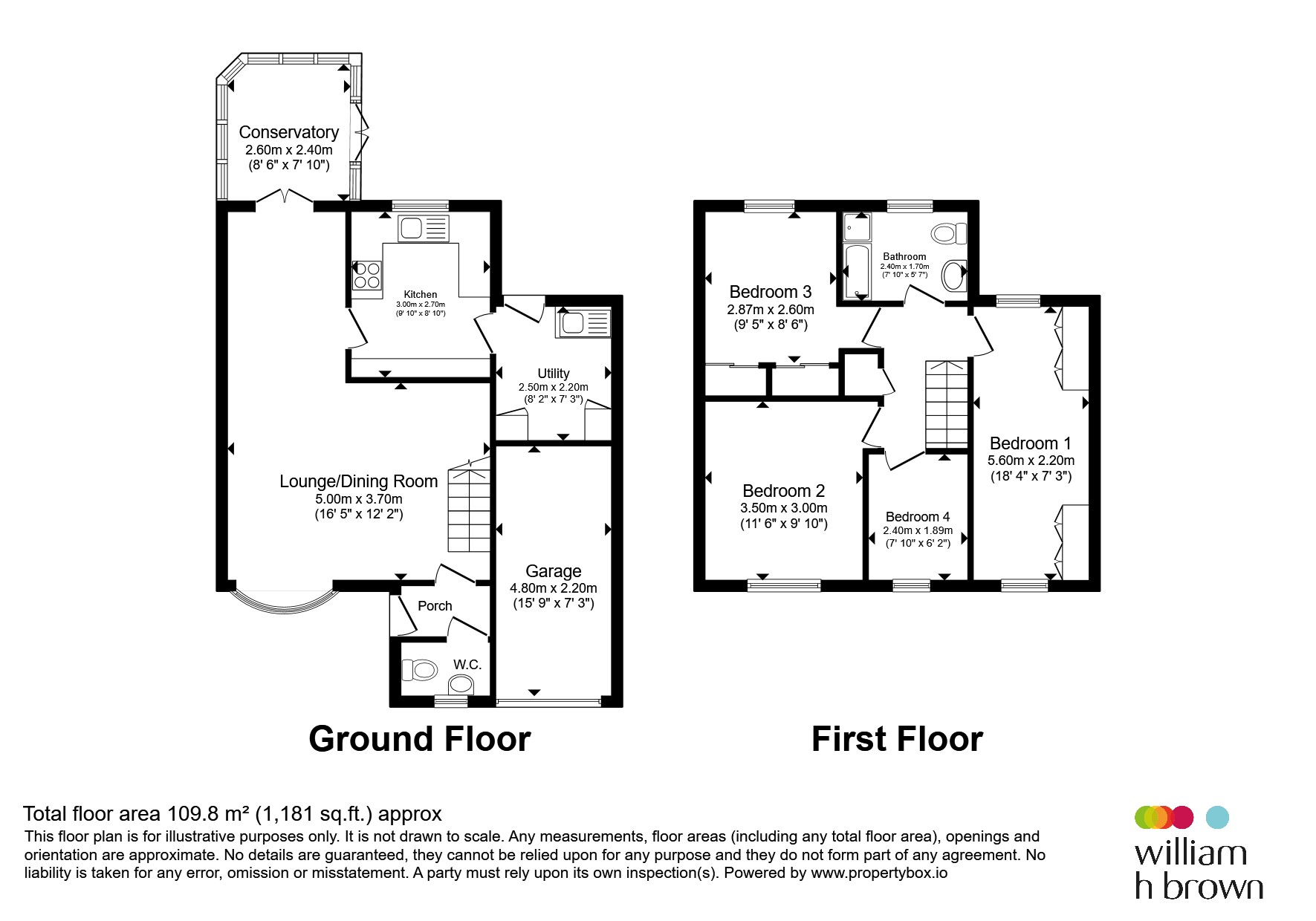 20, Swinburne Close, Harrogate floorplan