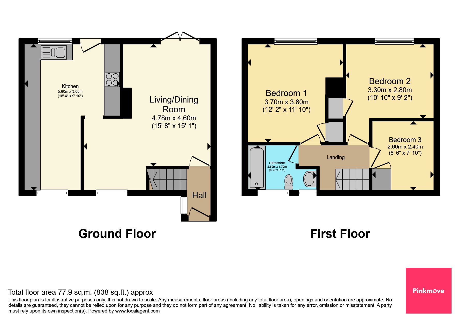 17, Walton Close, Newport floorplan