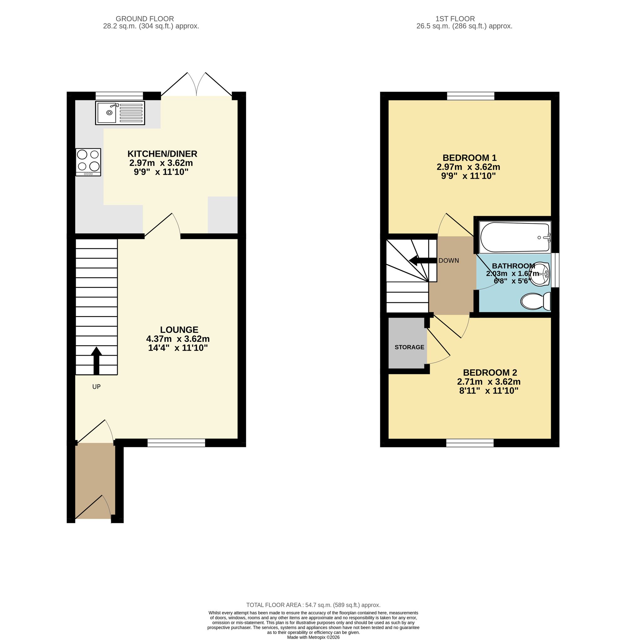3 Poppy Gardens, Alfreton floorplan
