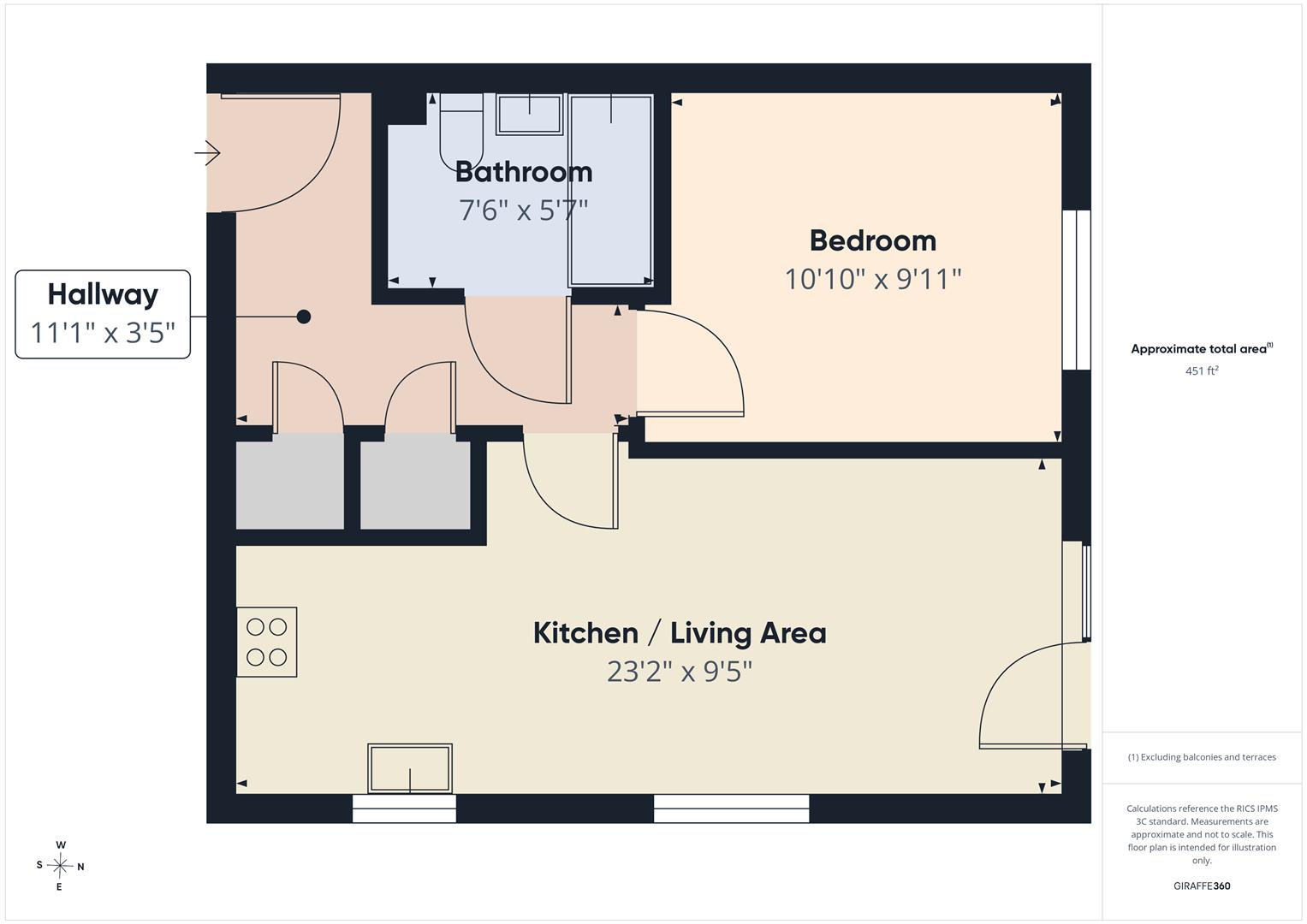 12 Hamilton Court, Powell Road, Basildon floorplan
