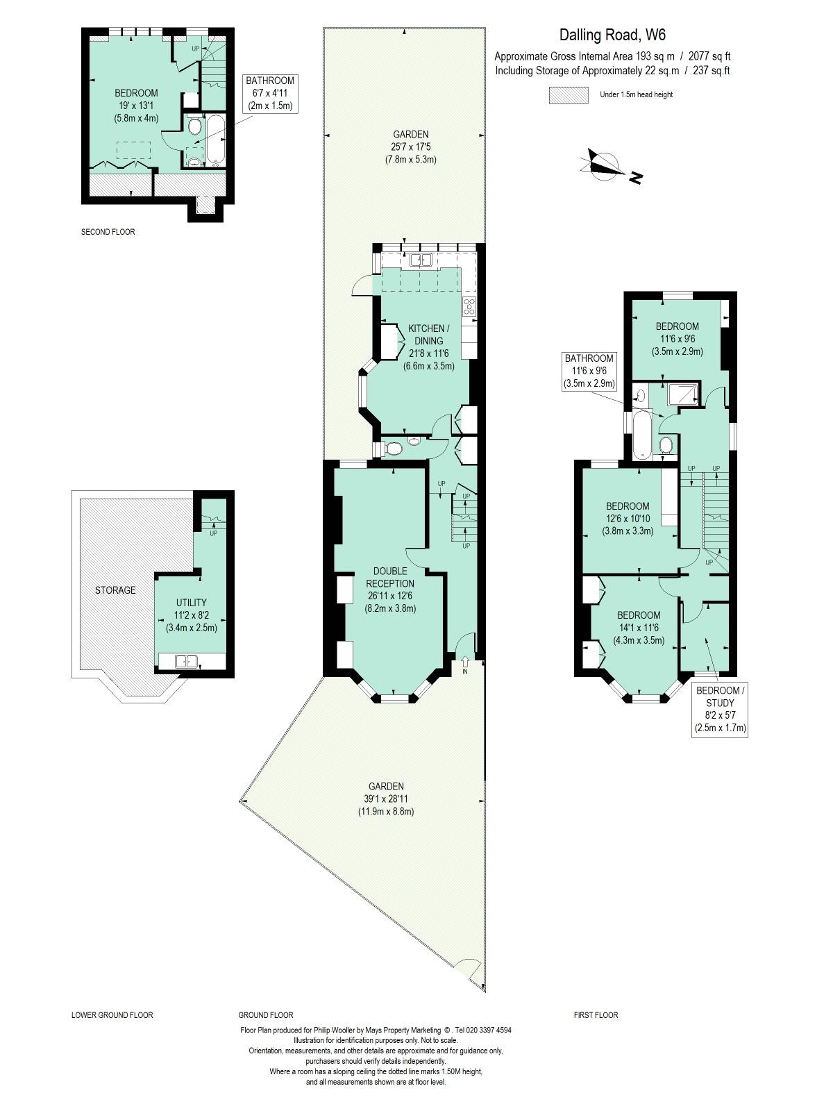 159, Dalling Road, London floorplan
