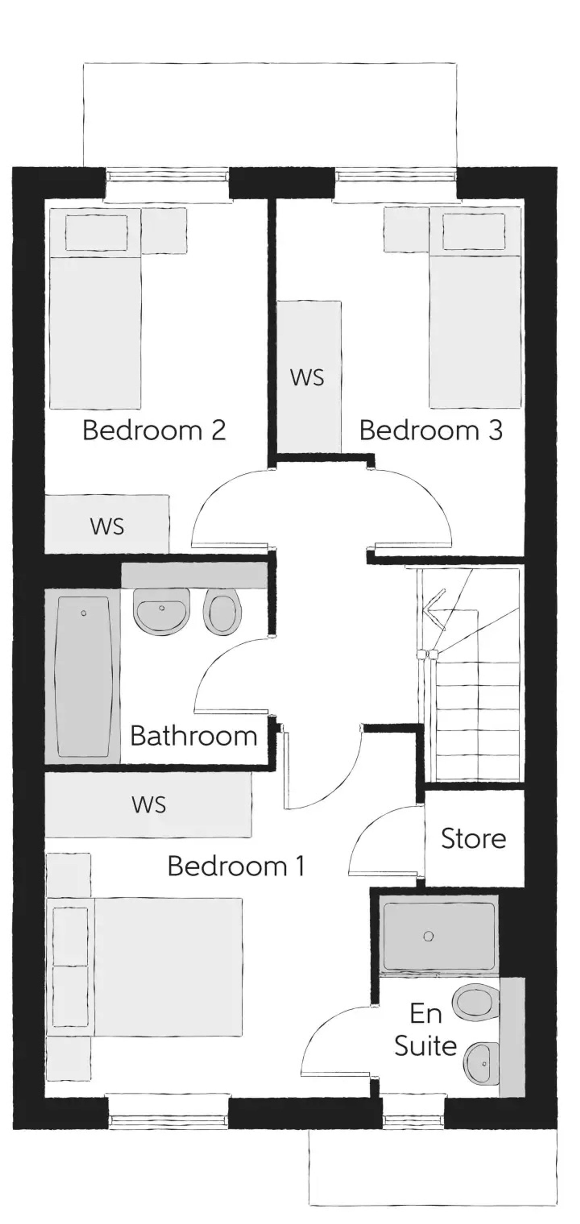 Plot 162 The Turner, Baldwins Gate Grange, Newcastle Under Lyme floorplan