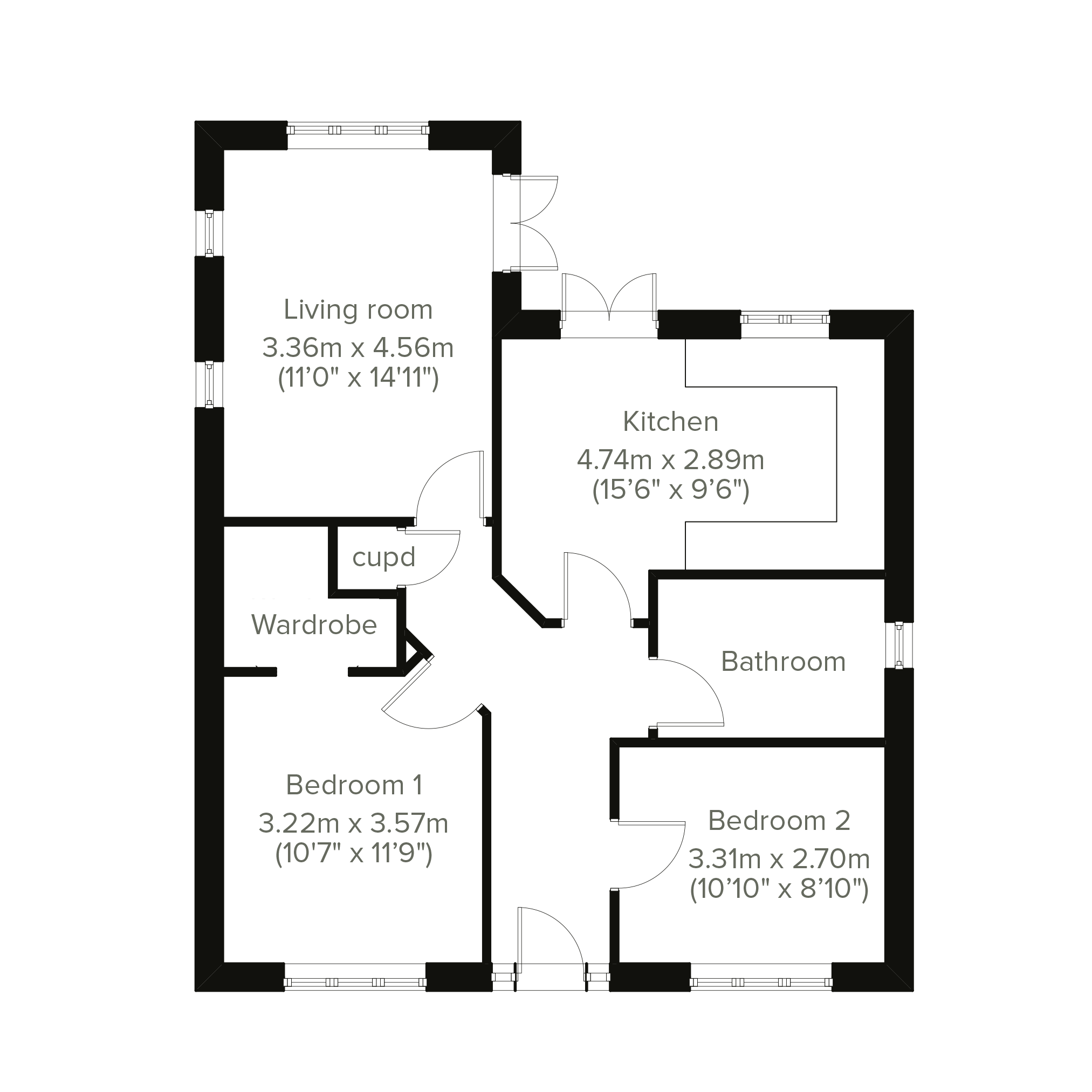 Plot 369, Nuneaton and Bedworth floorplan