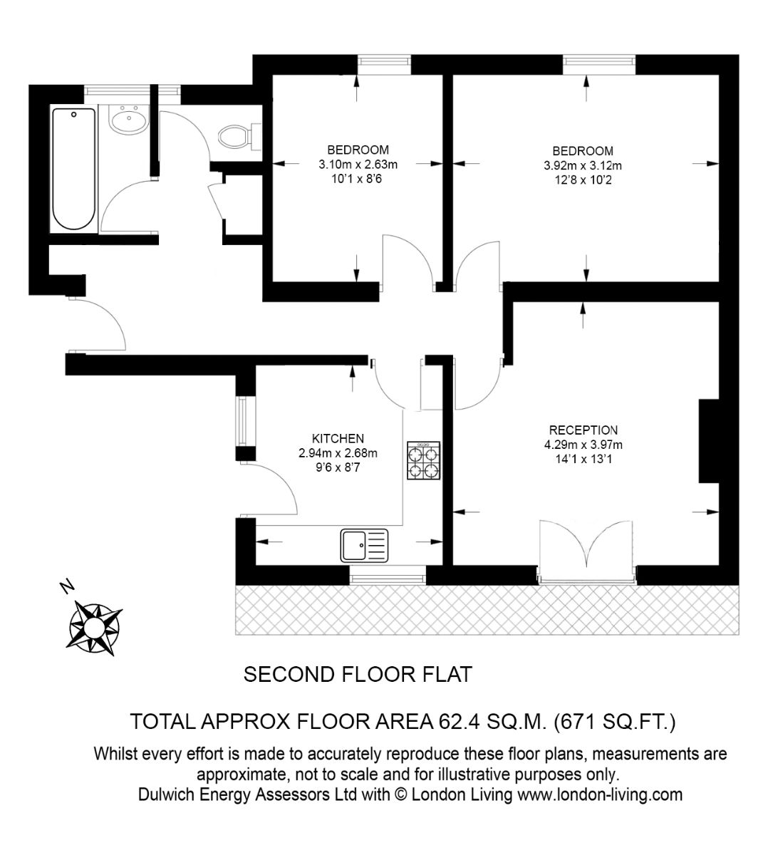 45 The Woodlands, London floorplan