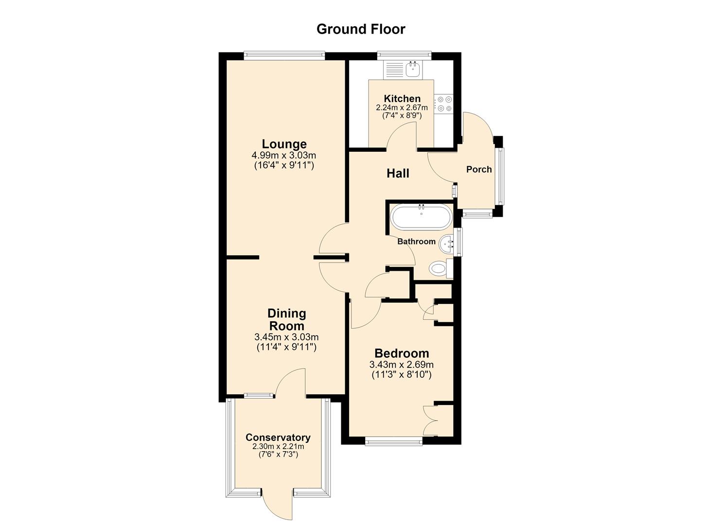 3, Stonesdale, Hull floorplan