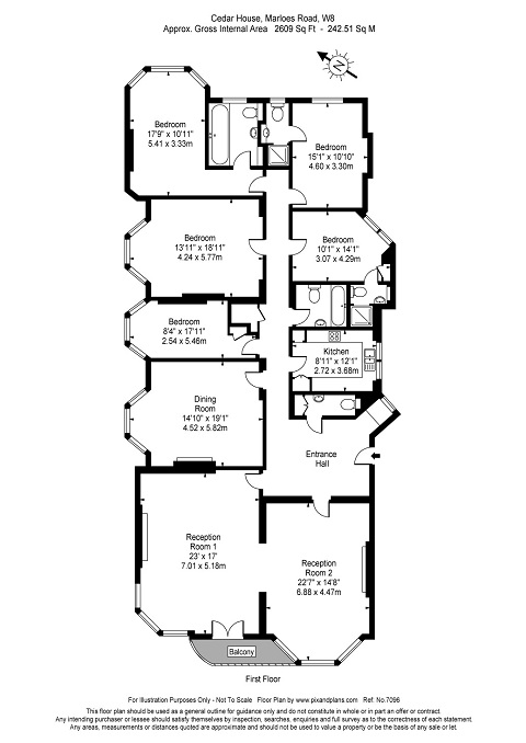 5, Cedar House, Kensington floorplan