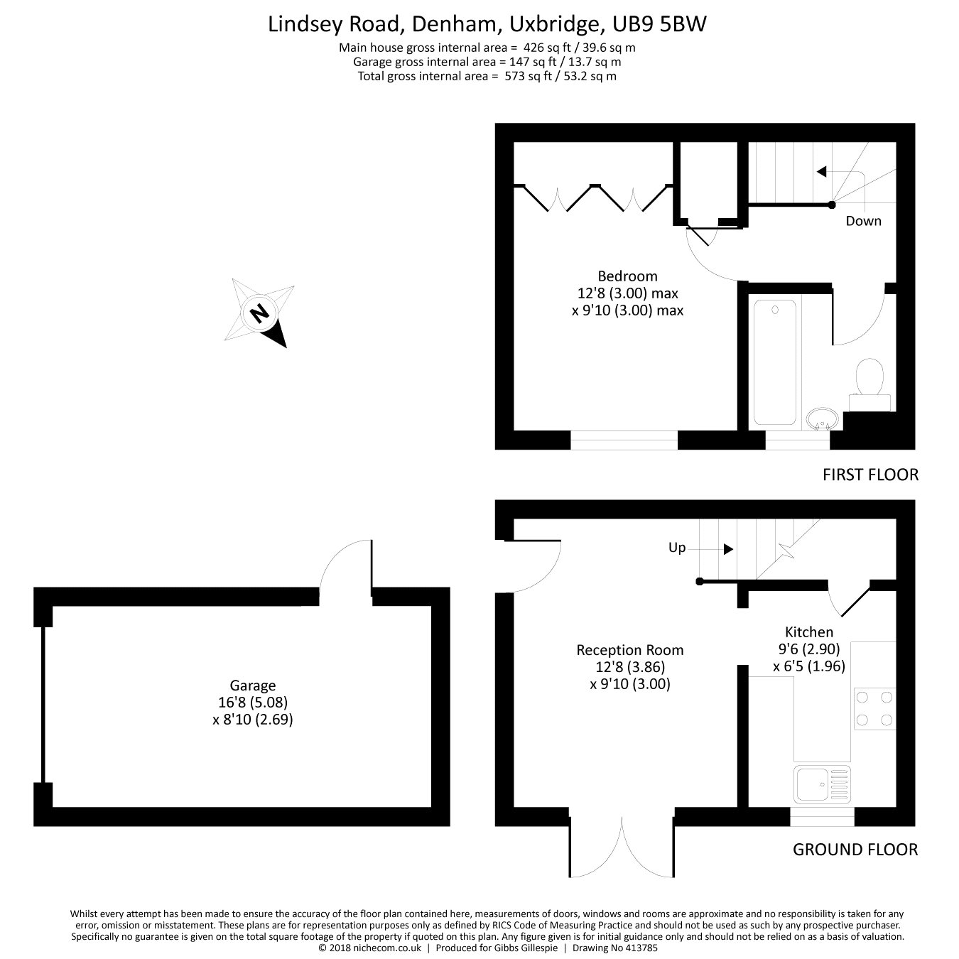 1 Bedrooms Terraced house for sale in Lindsey Road, Denham, Uxbridge, Middlesex UB9