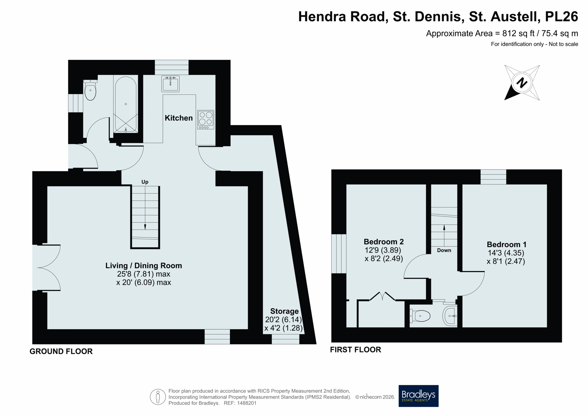 18A Hendra Road, St. Dennis St. Austell Cornwall, Cornwall floorplan