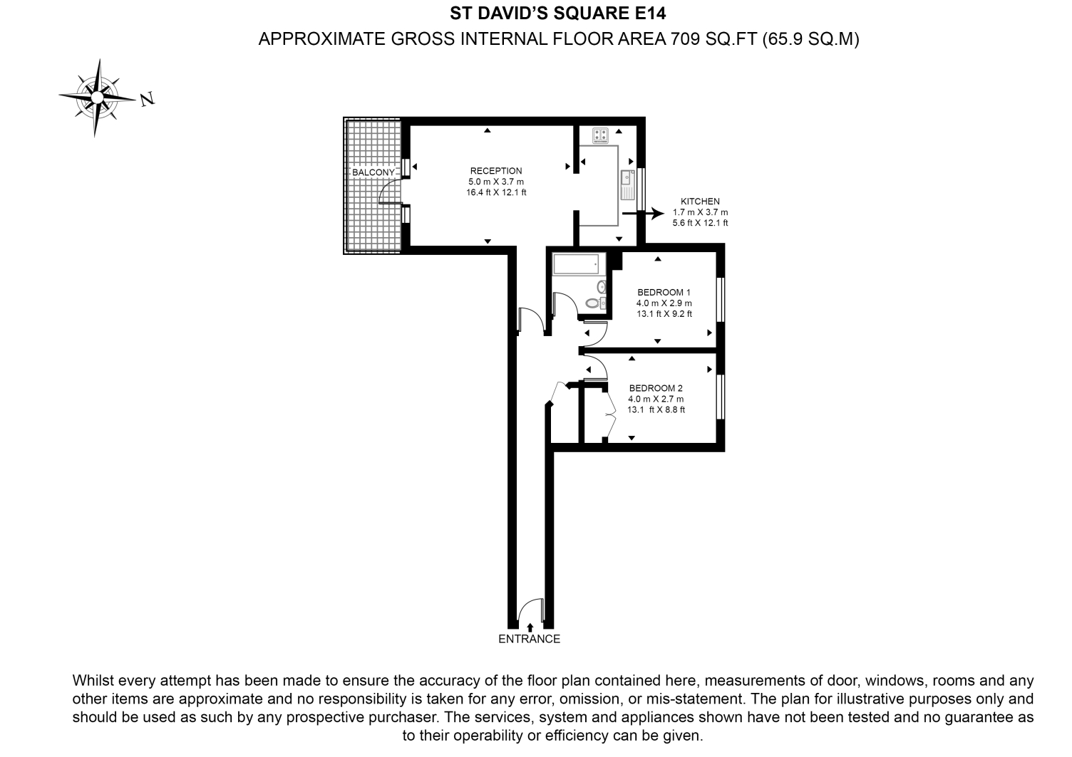 St Davids Square, London floorplan