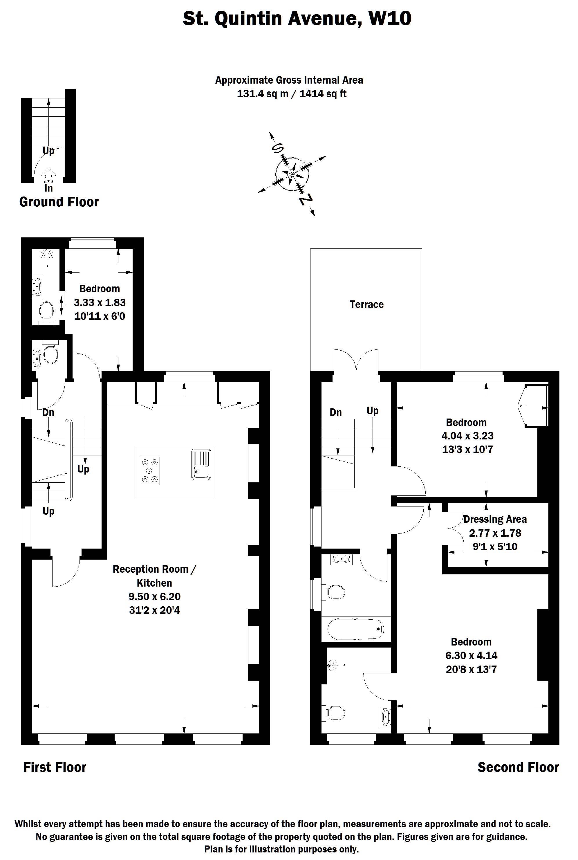 3 Bedrooms Flat to rent in St. Quintin Avenue, London W10