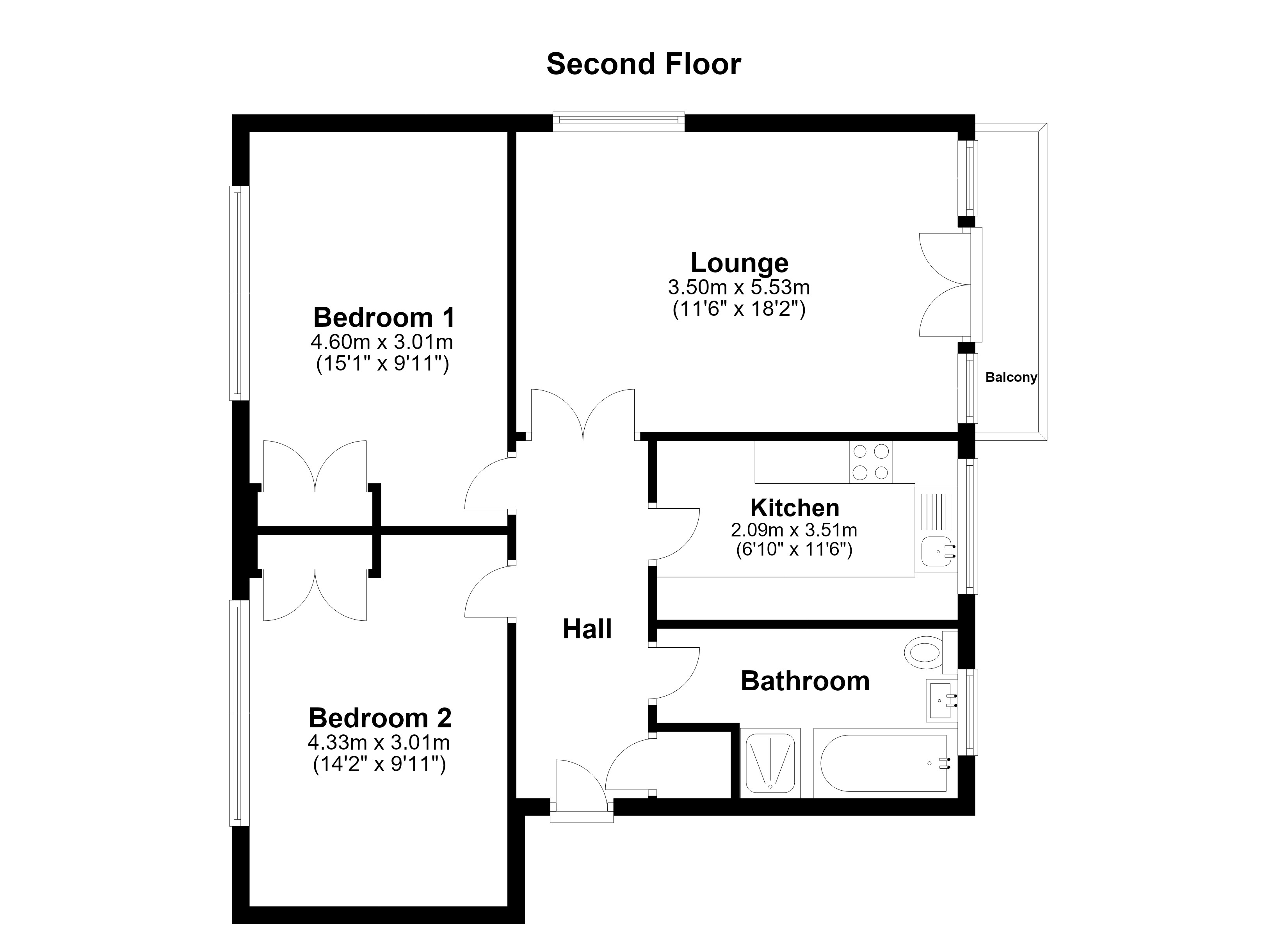 Kingsley Court, 47, Overstrand Avenue, Littlehampton floorplan