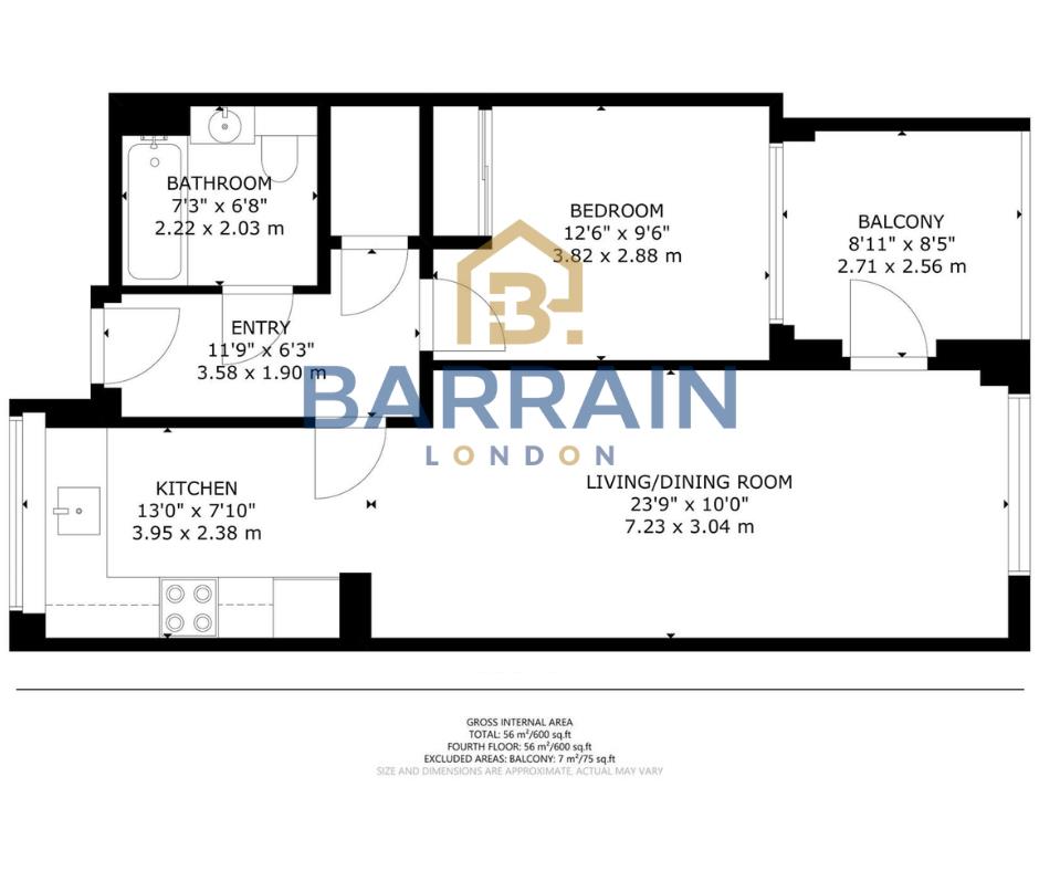 Flat 28, Galley House, 1 Atlantis Avenue, London floorplan