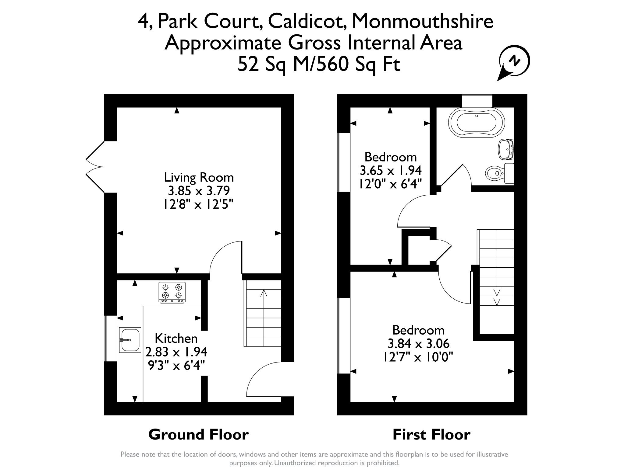 4, Park Court, Undy, Caldicot floorplan