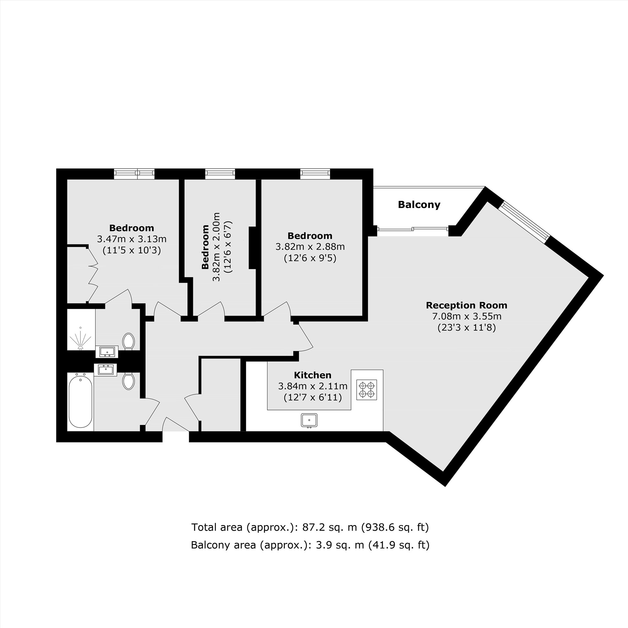 Apartment 6, Courtyard Apartments, 3, Avantgarde Place, London floorplan