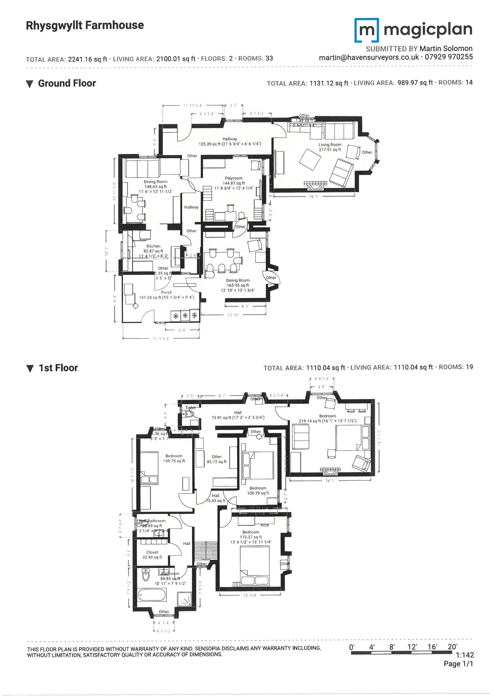 Rhysgwyllt Farmhouse, Letterston, Haverfordwest floorplan