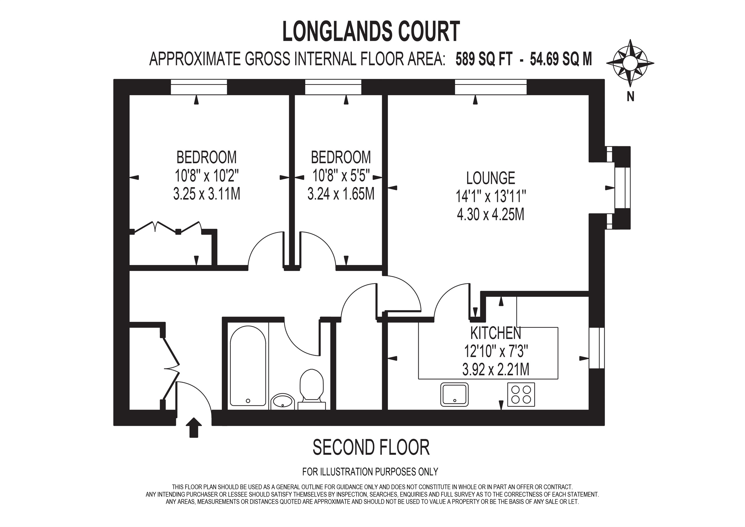 52 Longlands Court, 2, Spring Grove, MITCHAM floorplan