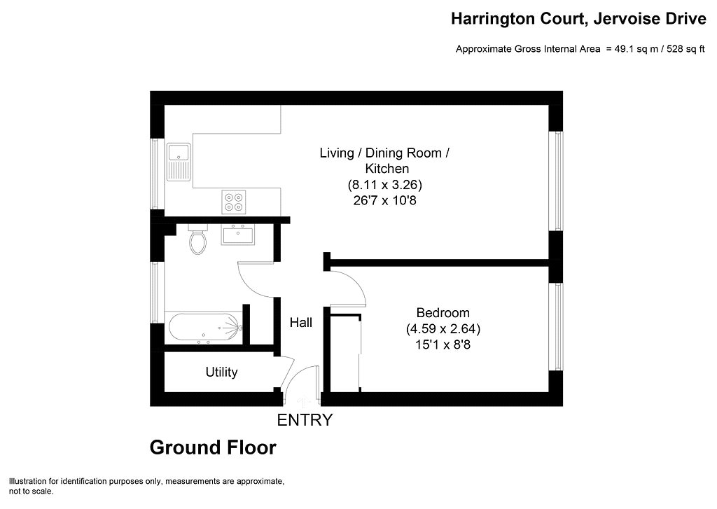 Flat 6, Harrington Court, 6, Jervoise Drive, Birmingham floorplan