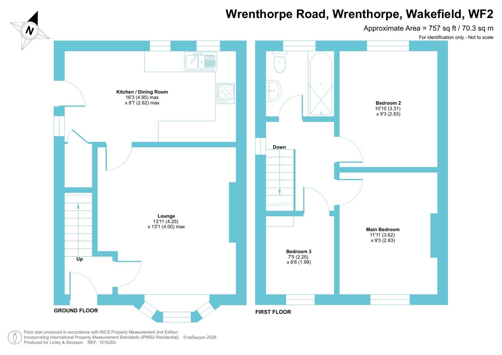259, Wrenthorpe Road, Wakefield floorplan