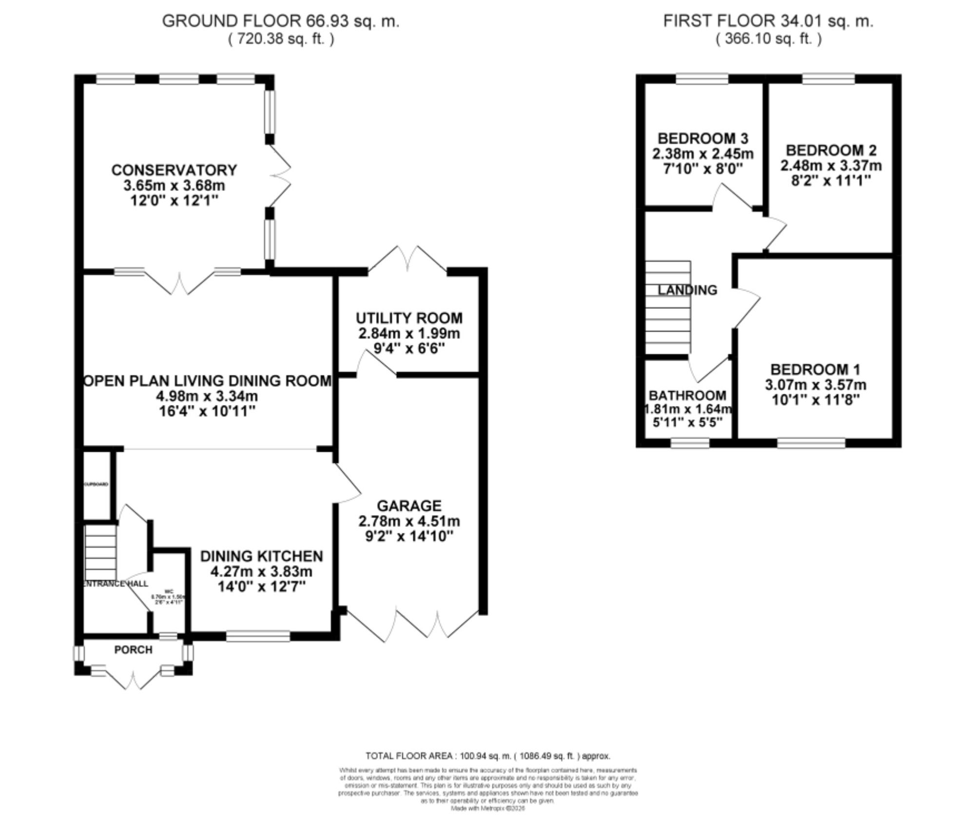 3, Masefield Close, Cheadle, Stoke-On-Trent floorplan