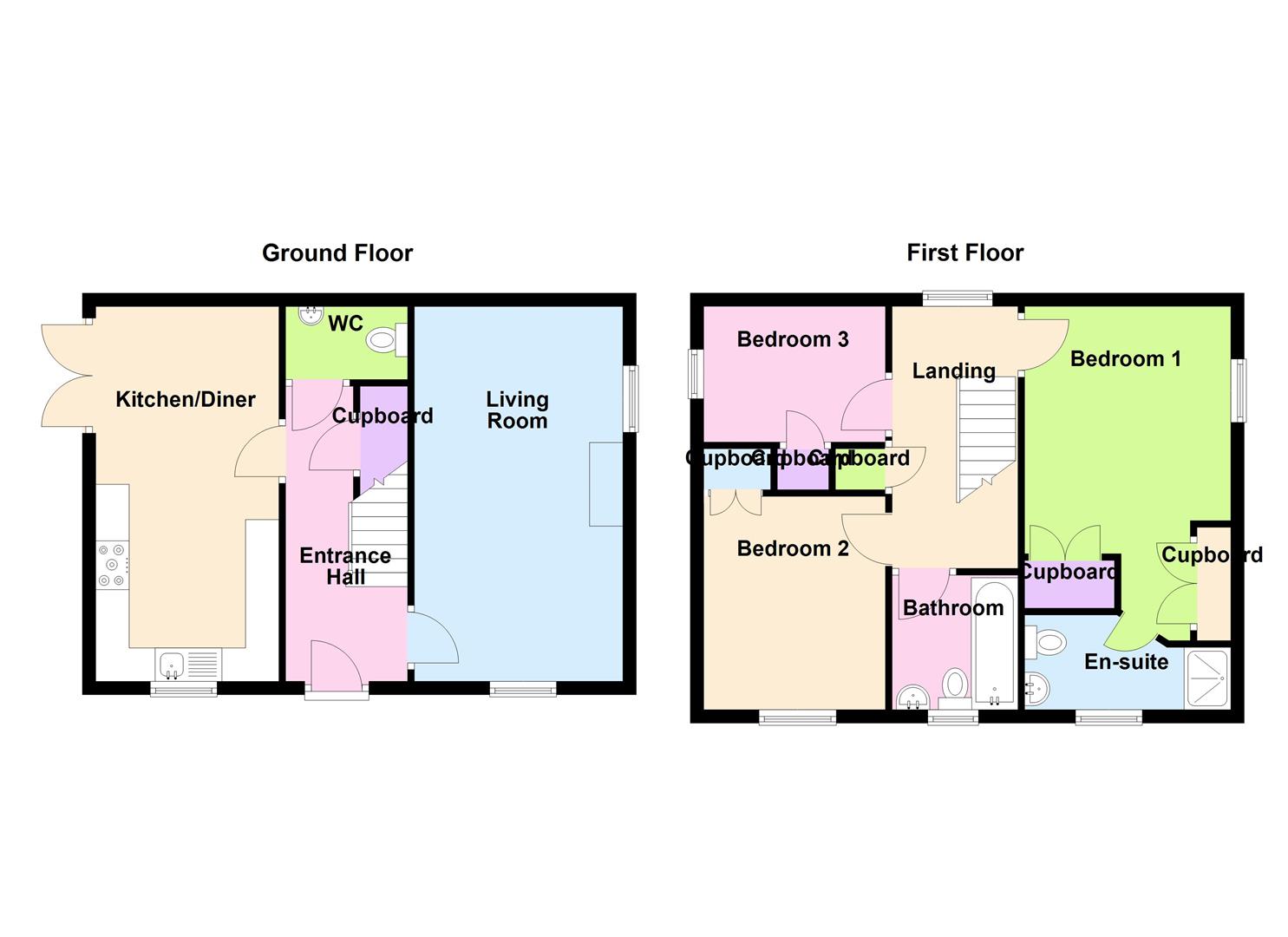 8, Knighton Close, Peterborough floorplan