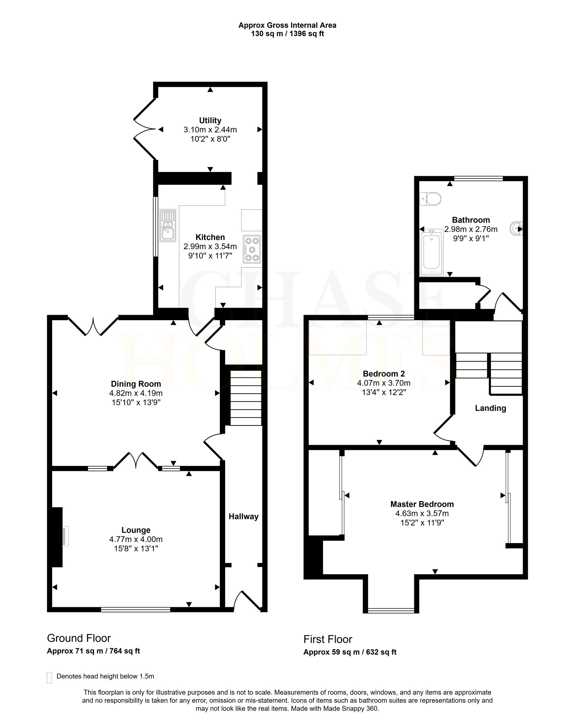 74 Glen Street, Hebburn floorplan