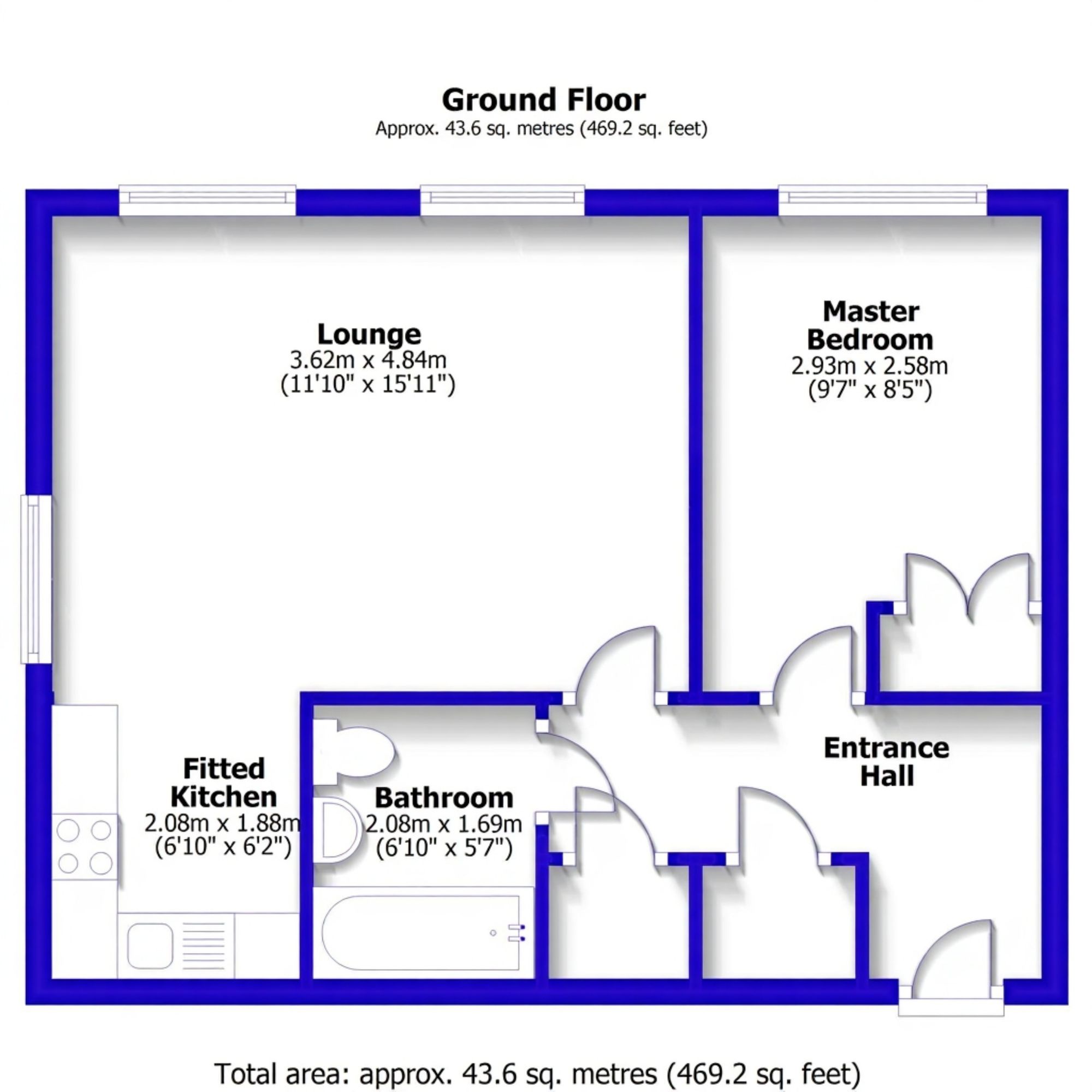 Flat 5, 11 High Street, Cambridge floorplan