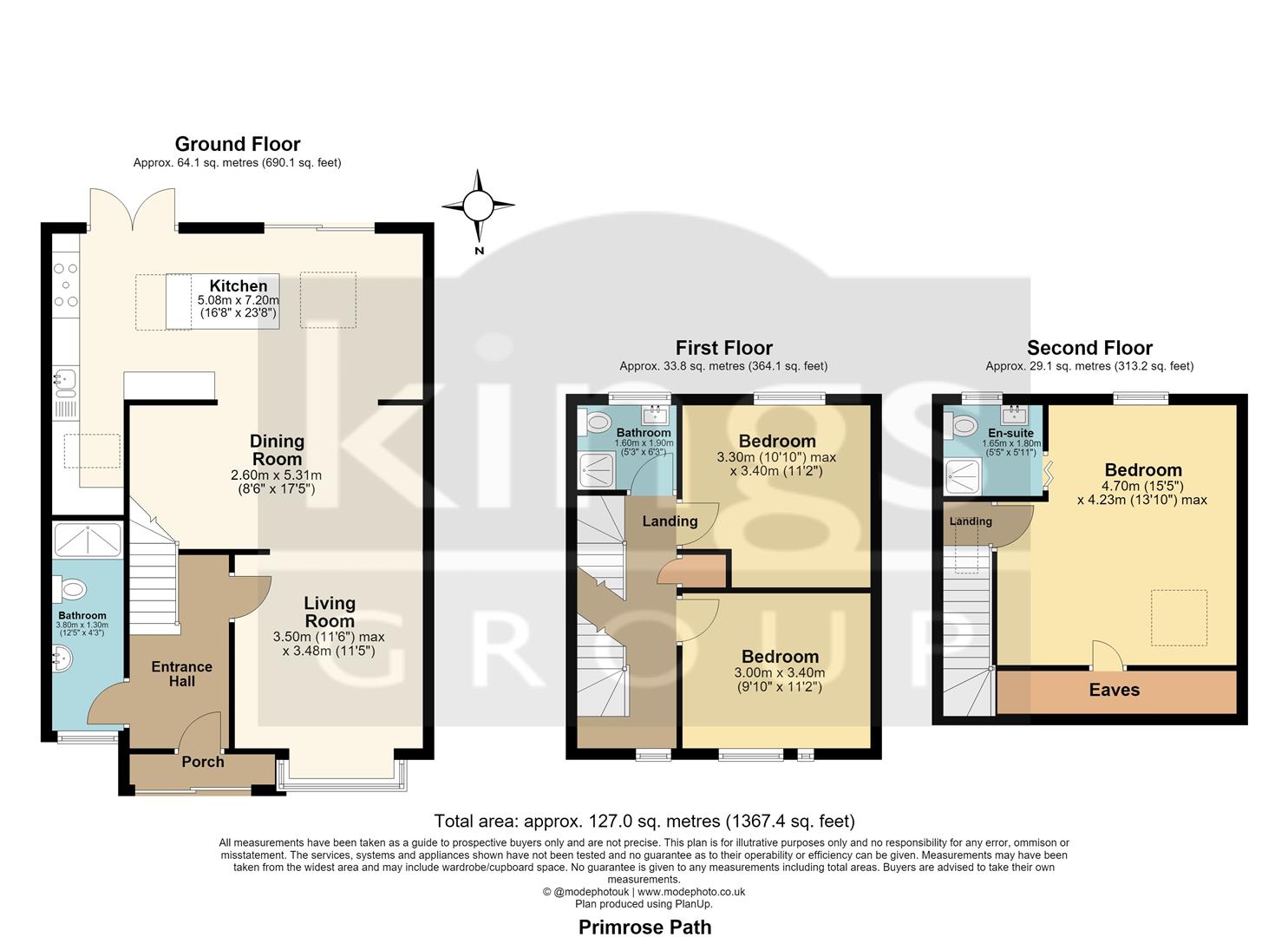 1, Primrose Path, Waltham Cross floorplan