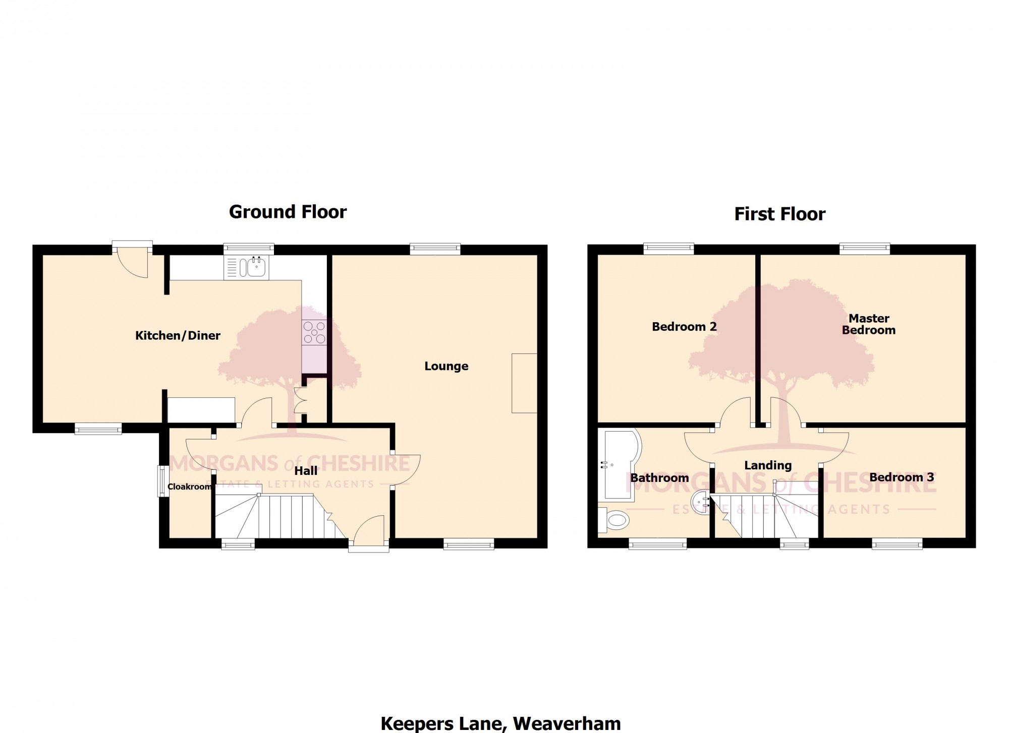 3 Bedrooms Semi-detached house for sale in Keepers Lane, Weaverham CW8