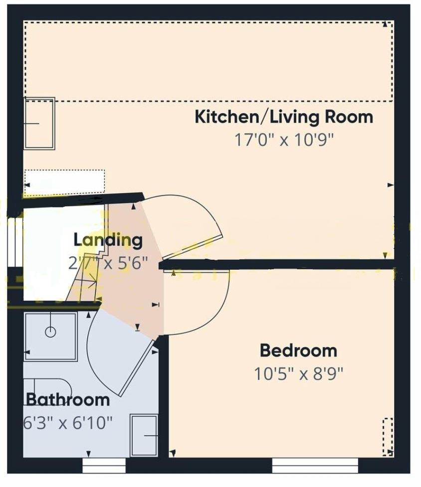 Top Floor Flat, Enderseleigh Gardens, London floorplan