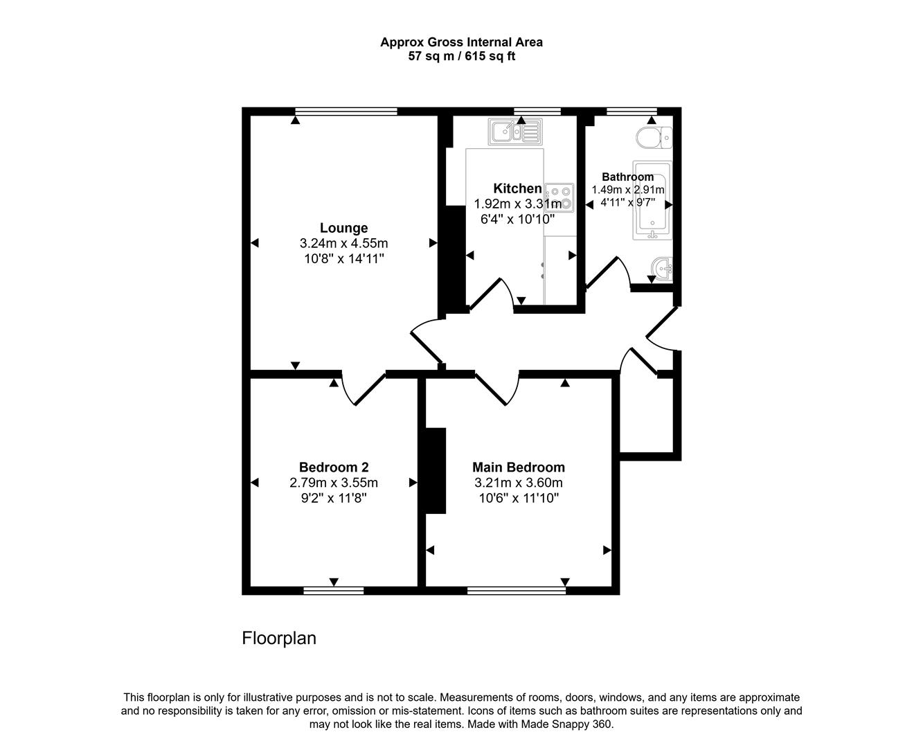 114, Hawthorn Drive, Wishaw floorplan