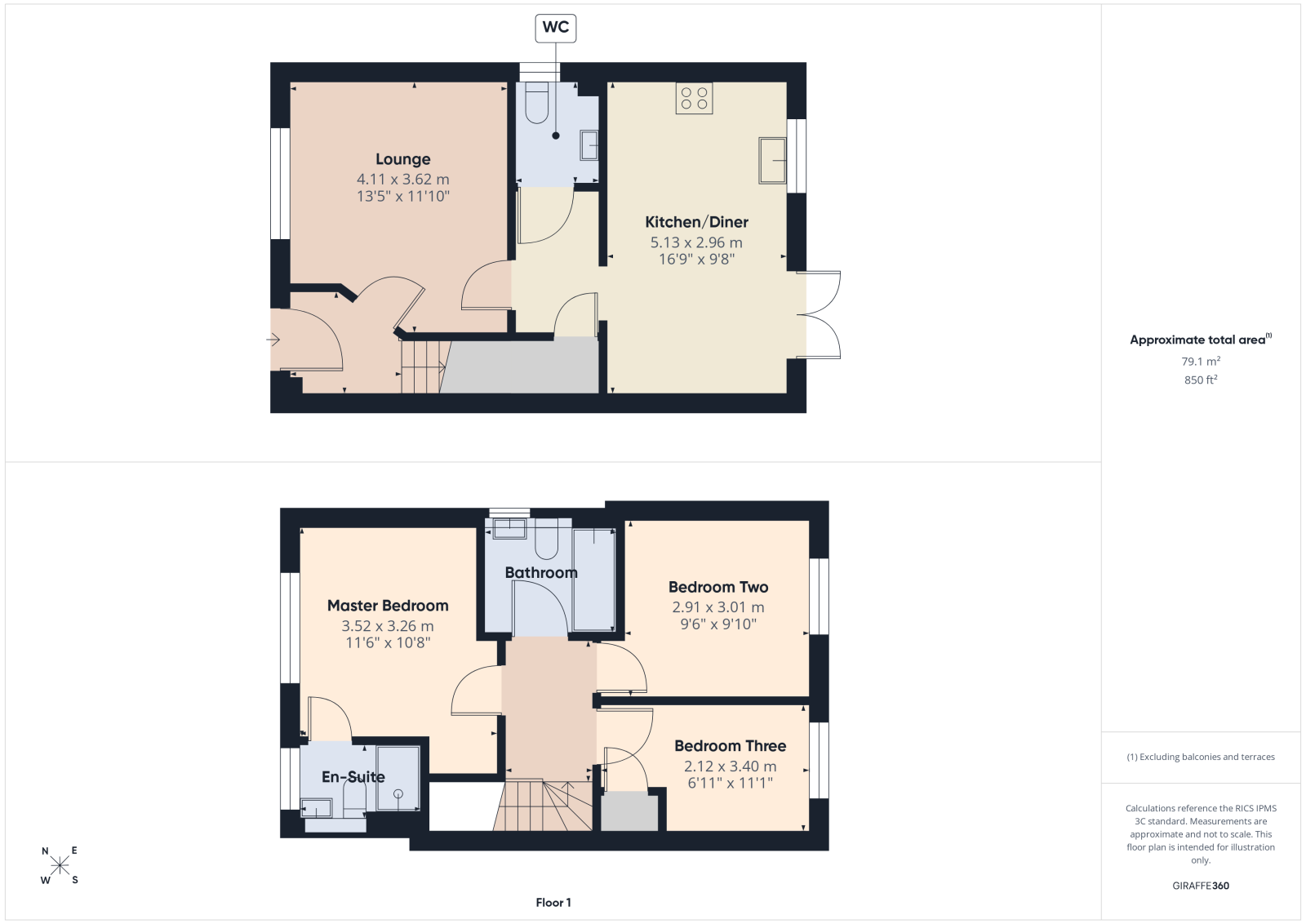 8 Grayling Crescent, Curbridge, Southampton floorplan