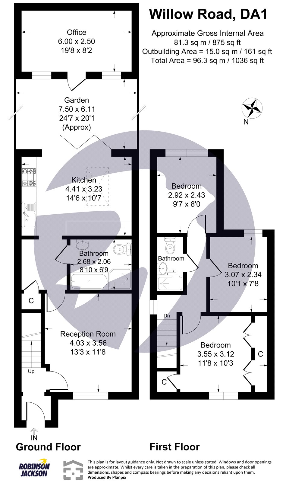 208, Willow Road, Kent floorplan