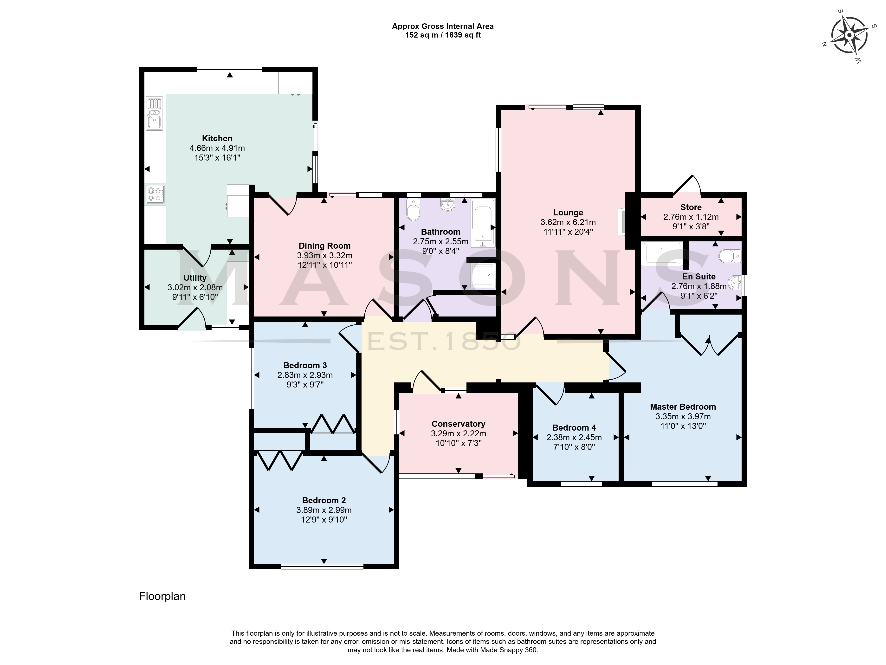 Castcliffe Lodge, Salmonby Road, Horncastle floorplan