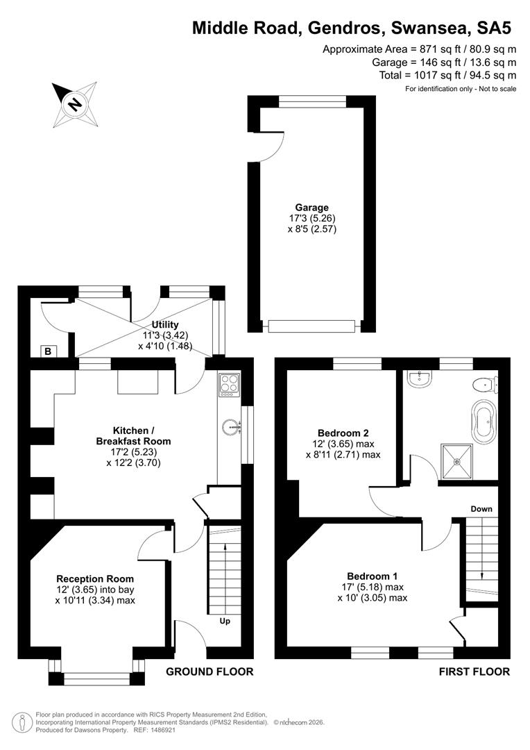 472, Middle Road, Swansea floorplan