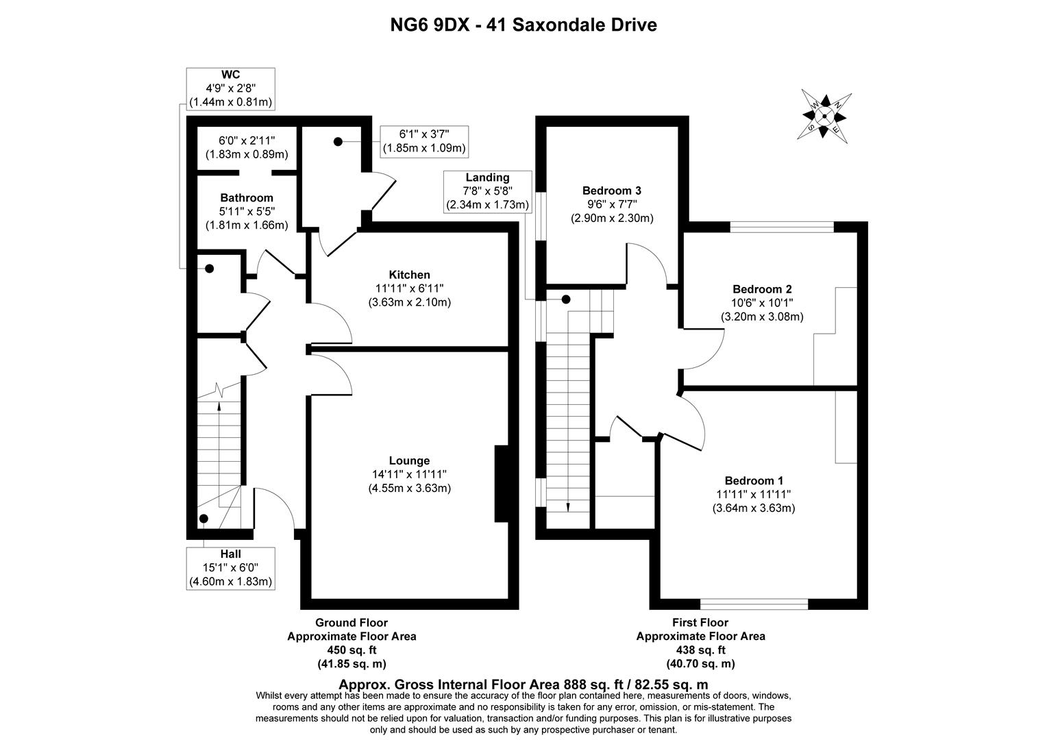 00, Saxondale Drive, Nottingham floorplan
