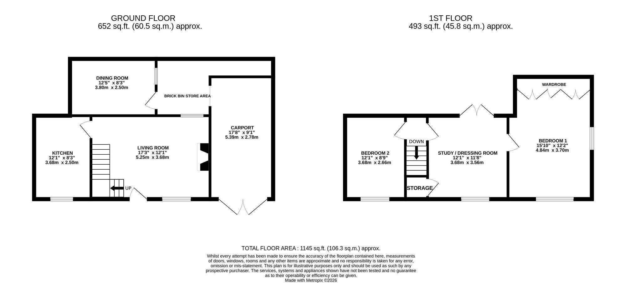 3, Gaol Butts, Eccleshall, ST21 floorplan