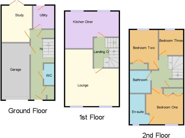 4 Bedrooms Town house to rent in Alderman Close, Nottingham NG9