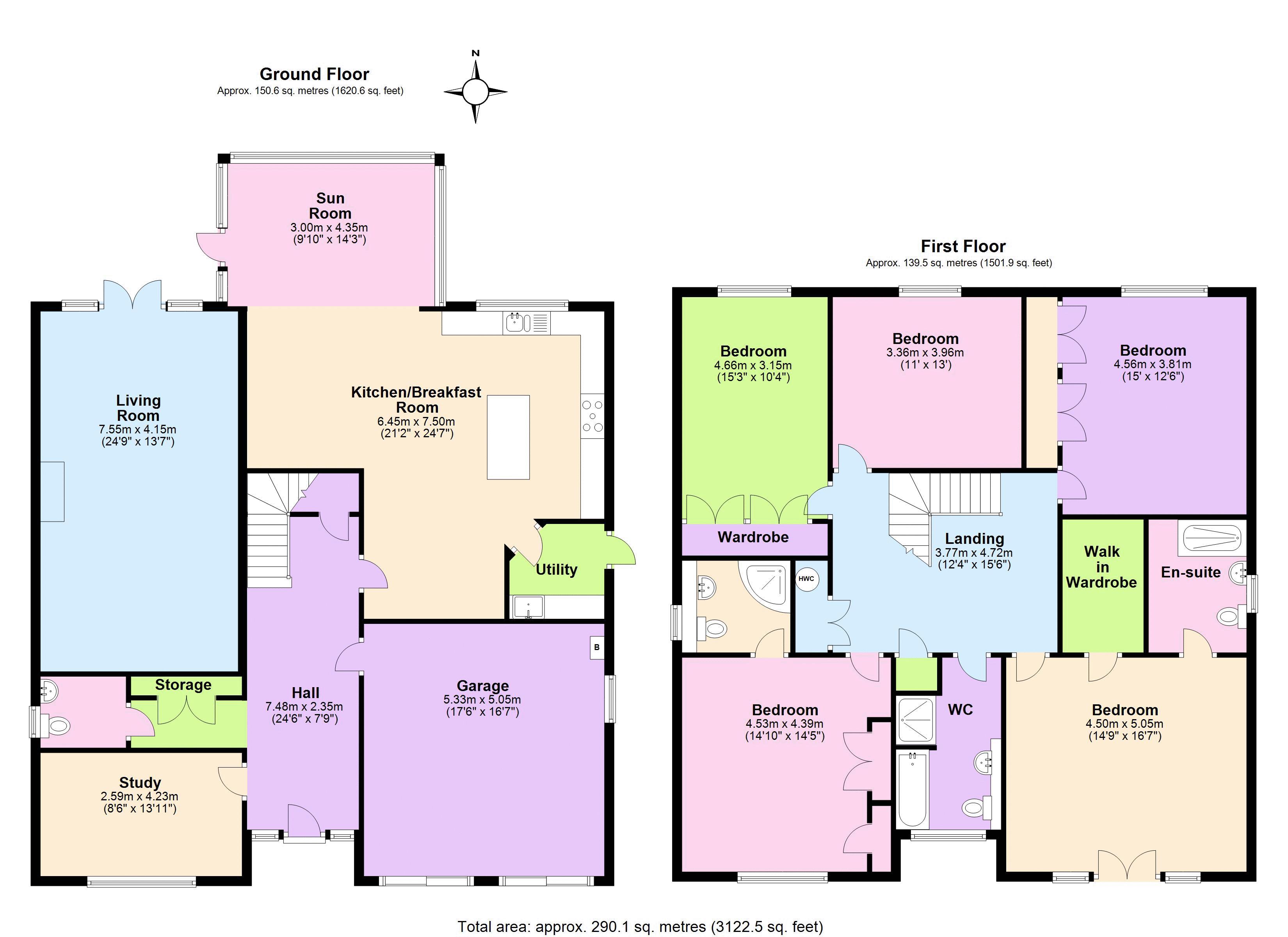 5 Bedrooms Detached house for sale in Whitehaven Close, Goffs Oak, Waltham Cross EN7