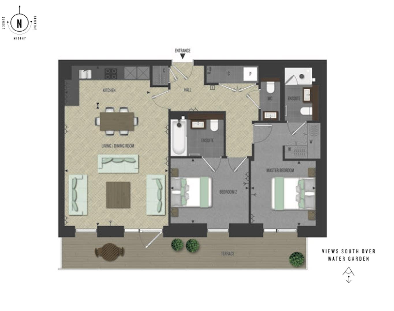 3 Merino Gardens, London floorplan