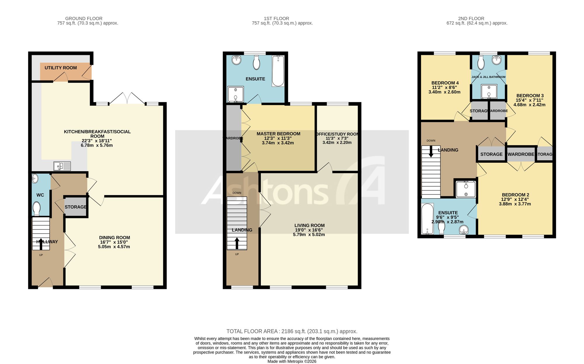 18 Winwick Park Avenue, Warrington floorplan