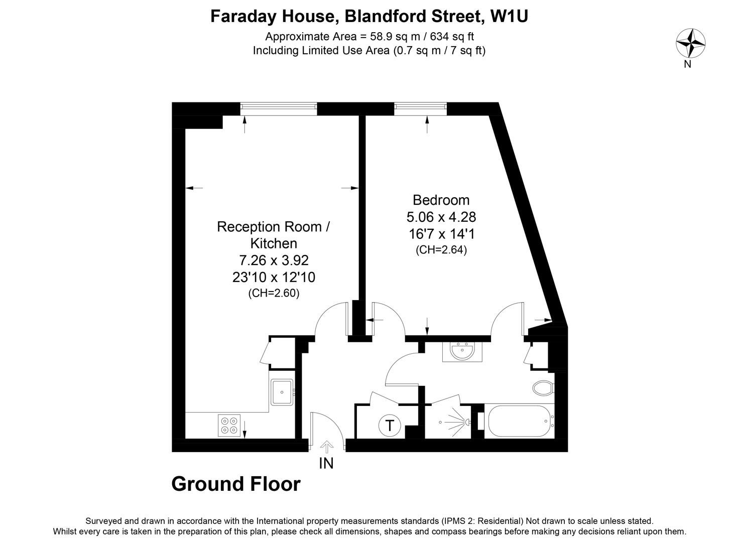 Flat 14, 30 Blandford Street, London floorplan